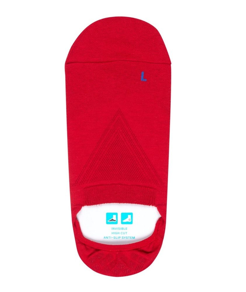 FALKE Socken Tagessocke Sneaker Cool Kick Invisible rot - 1 Paar