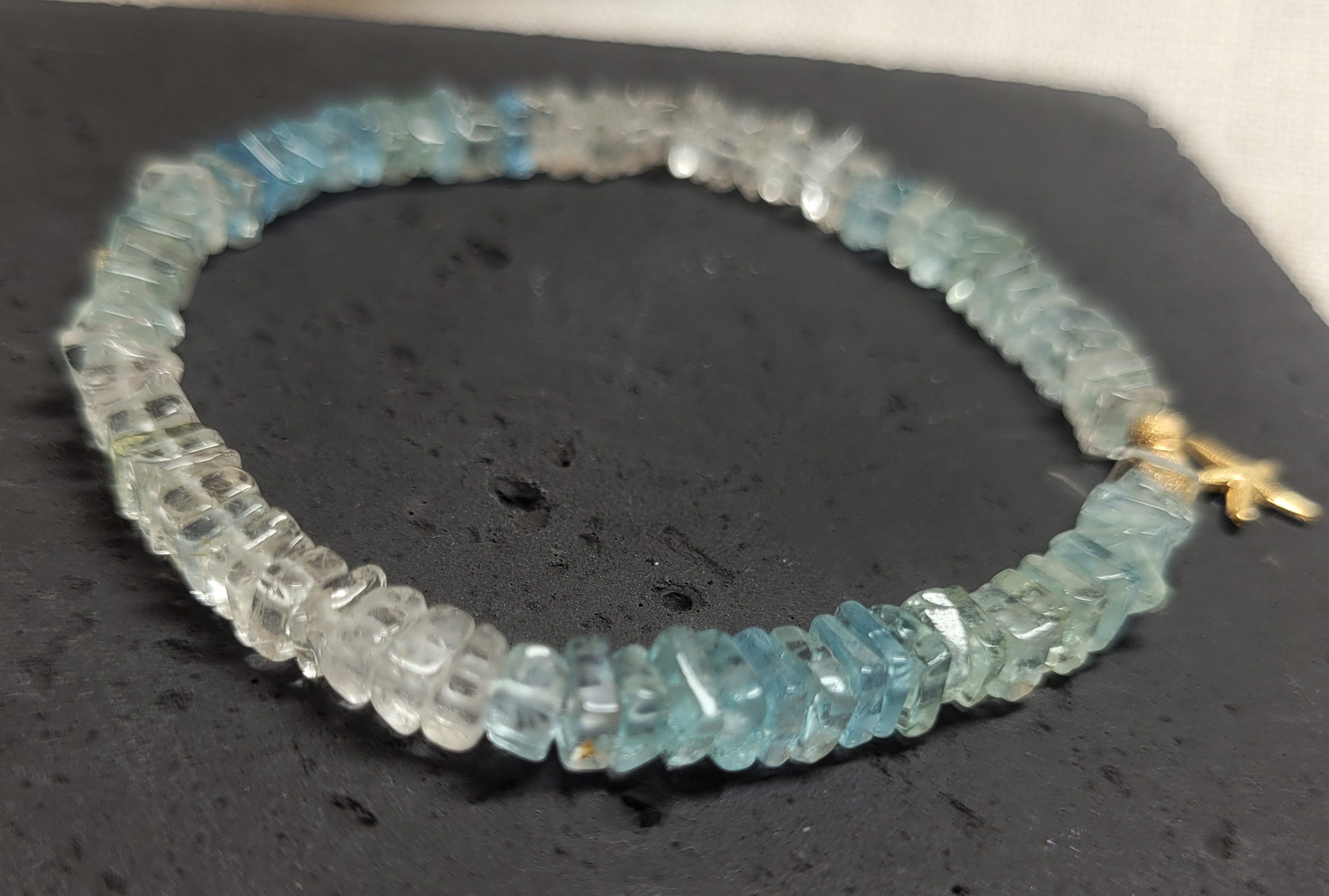 GOLDEN Perlenarmband Aquamarin Armband, Aquamarin Schmuck, günstig online kaufen