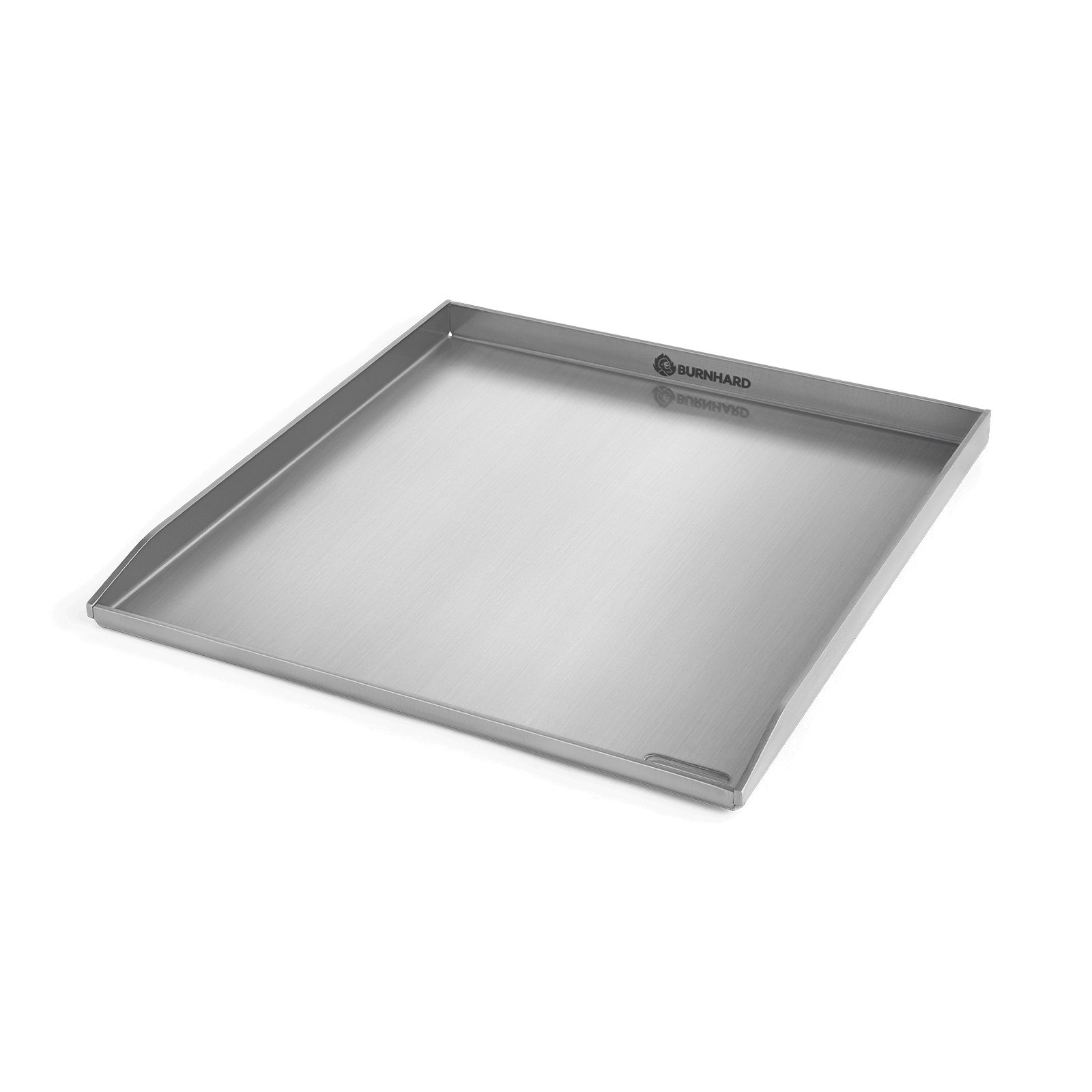 BURNHARD® Grillplatte Plancha Edelstahl EARL 42,5 x 39,6 x 3 cm