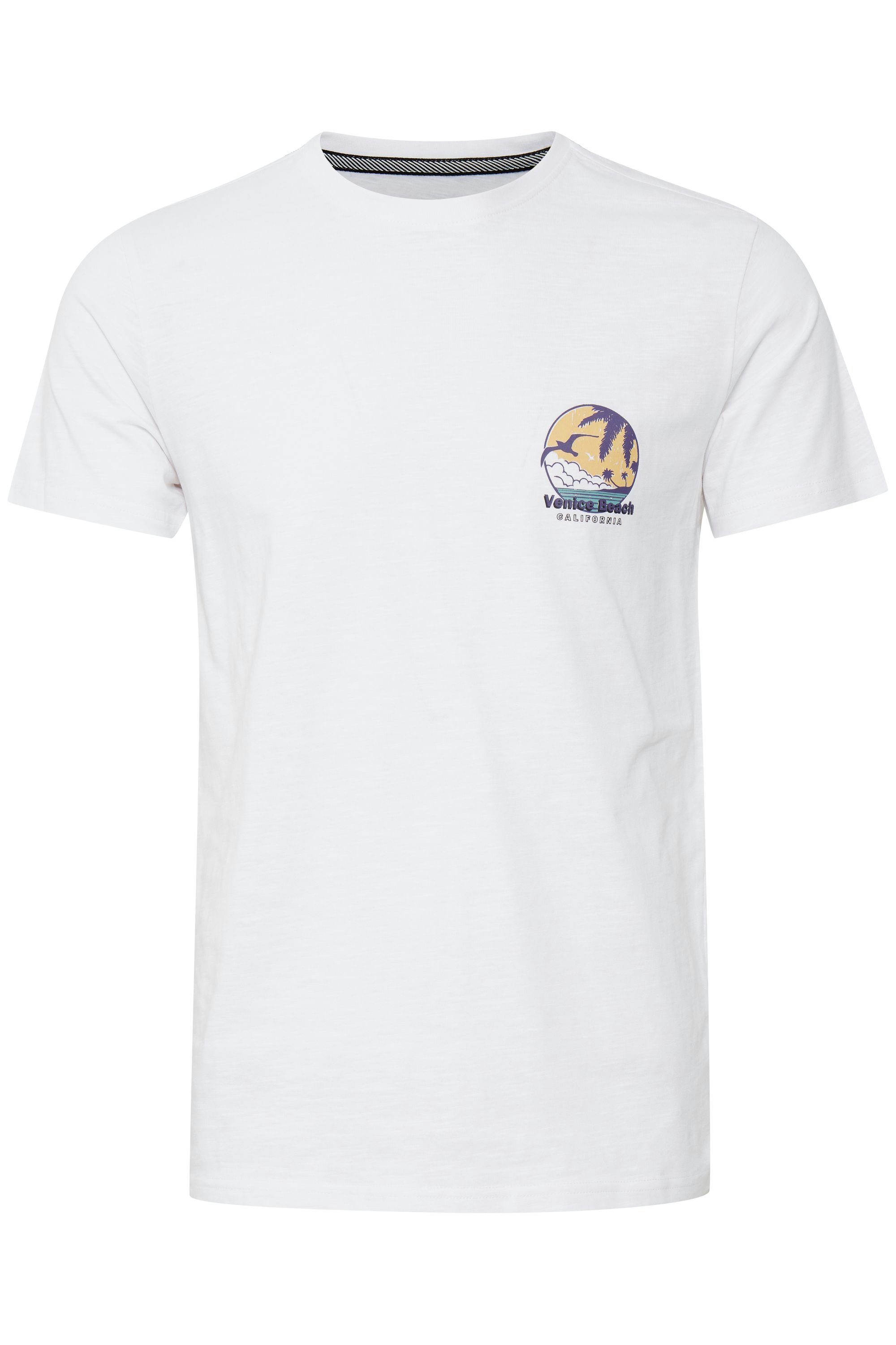 !Solid Print-Shirt SDEmmo T-Shirt mit Print White (110601)