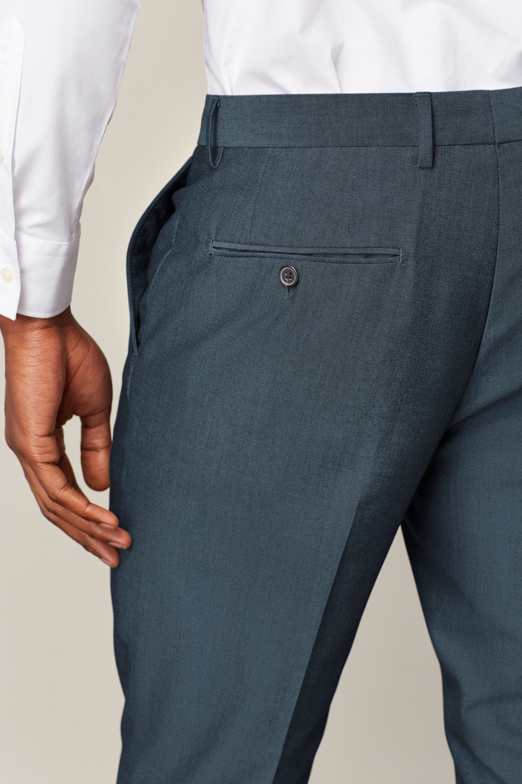 Next Anzughose Anzug: Slim Fit Blue Hose Indigo (1-tlg)