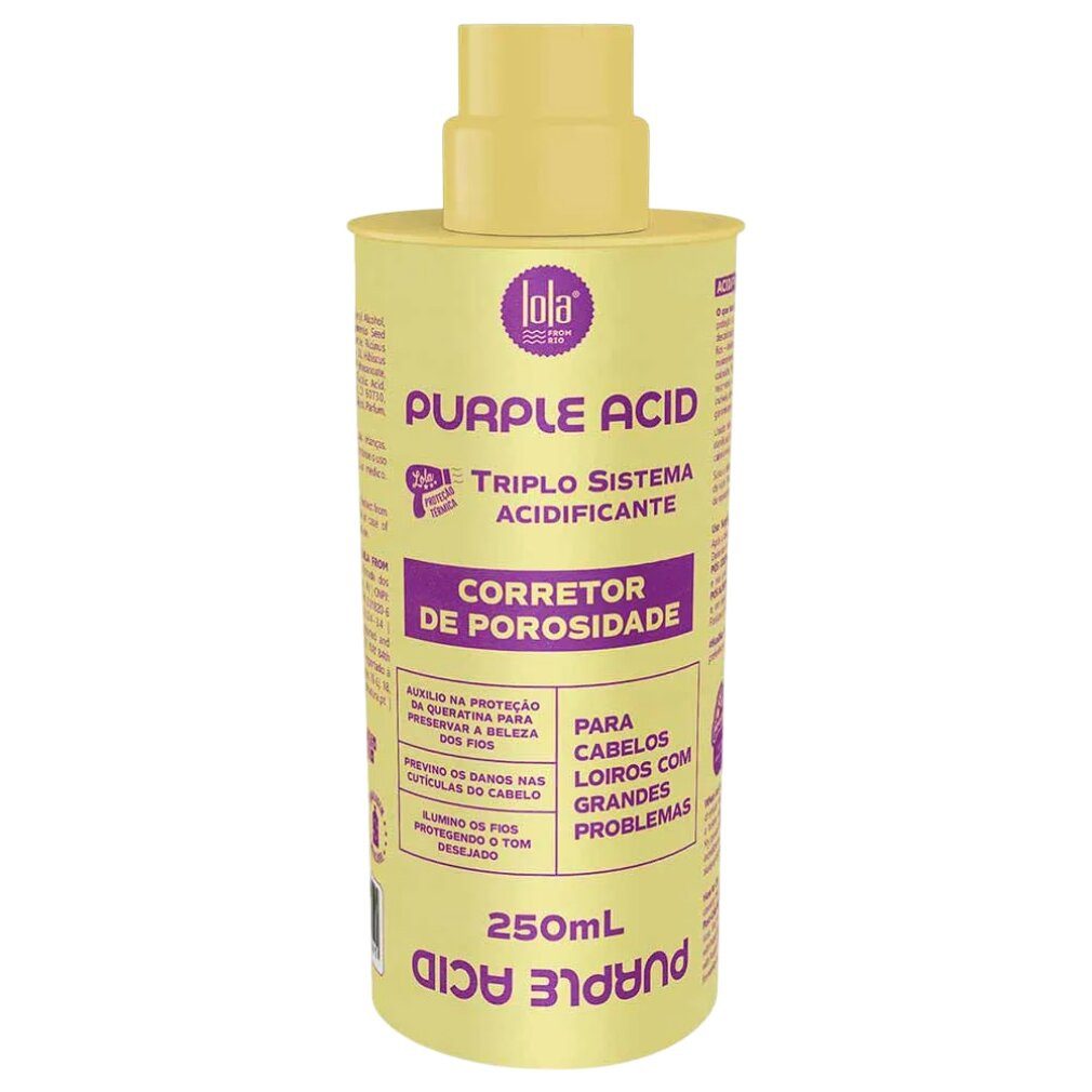 Lola Cosméticos Haarpflege-Set Lola Cosmetics, Purple Acid, Haarcremebehandlungegen Porosität