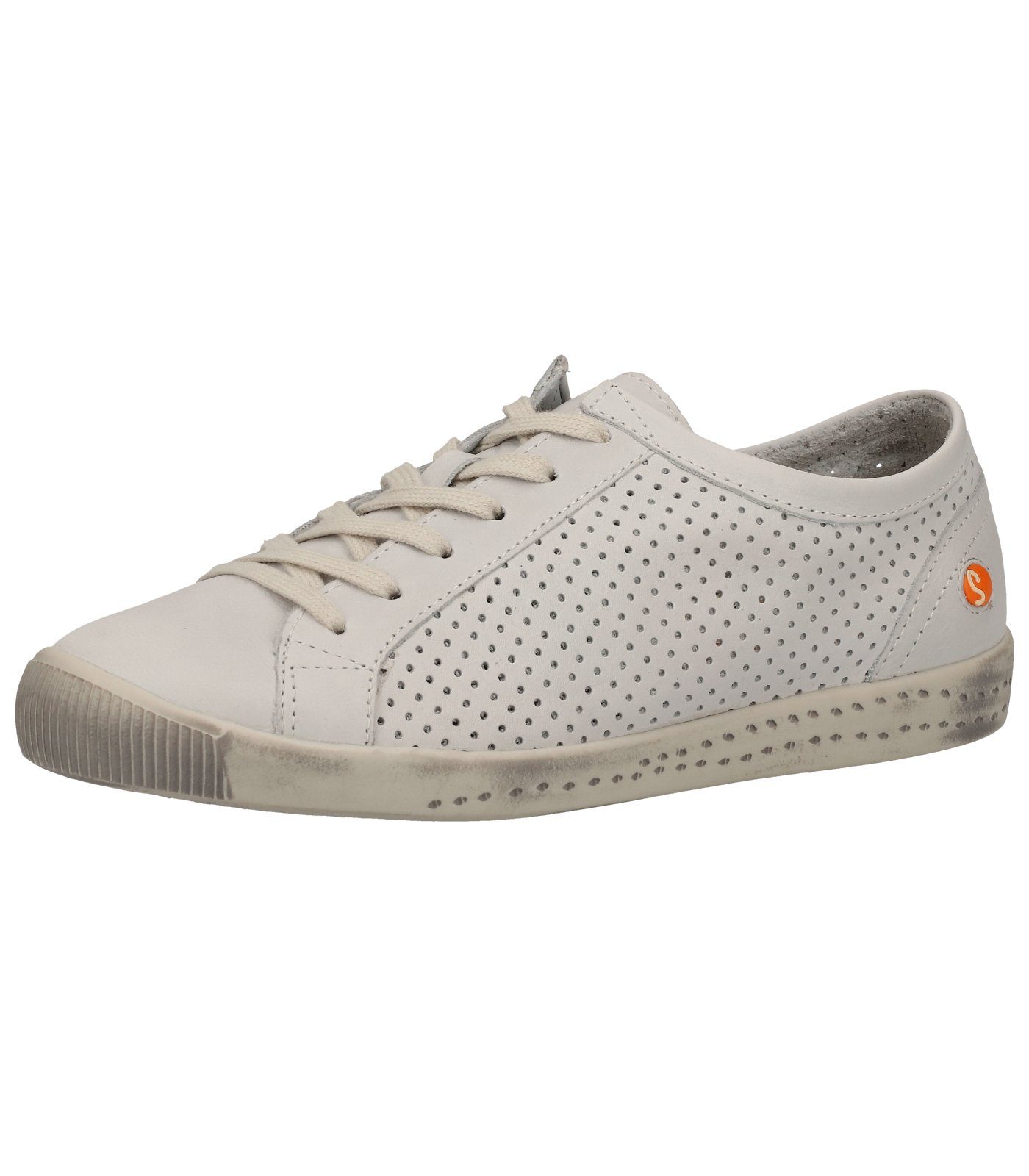 softinos Sneaker Leder Sneaker Weiß