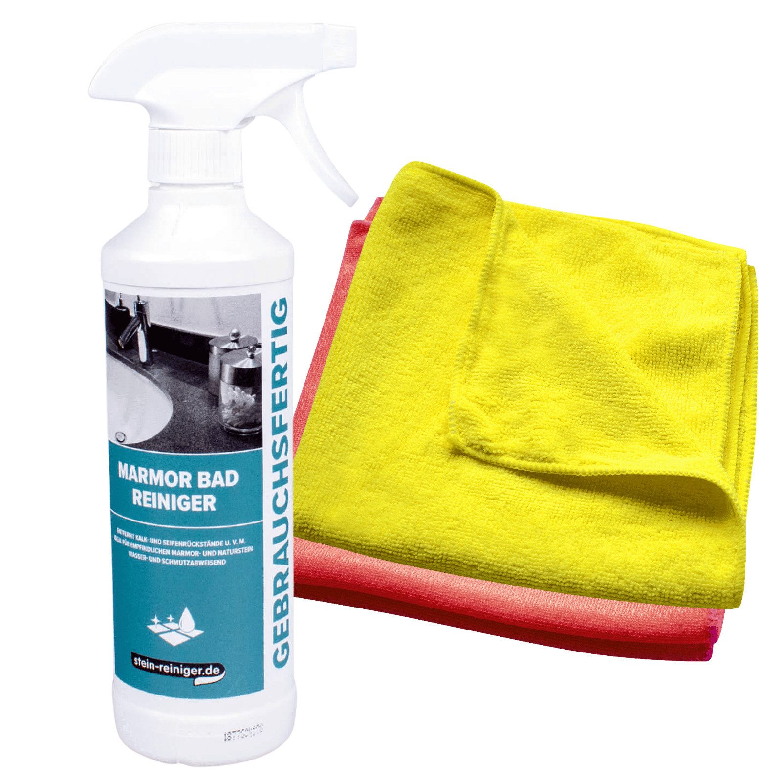 stein-reiniger.de Marmor und Naturstein Bad Reiniger Set 3-teilig Badreiniger