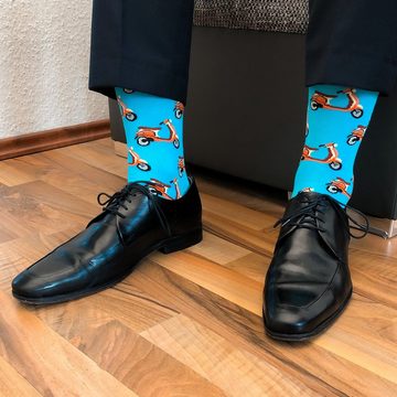 TwoSocks Freizeitsocken Lustige Socken Damen & Herren Roller Motiv, Baumwolle, Einheitsgröße (2 Paar)