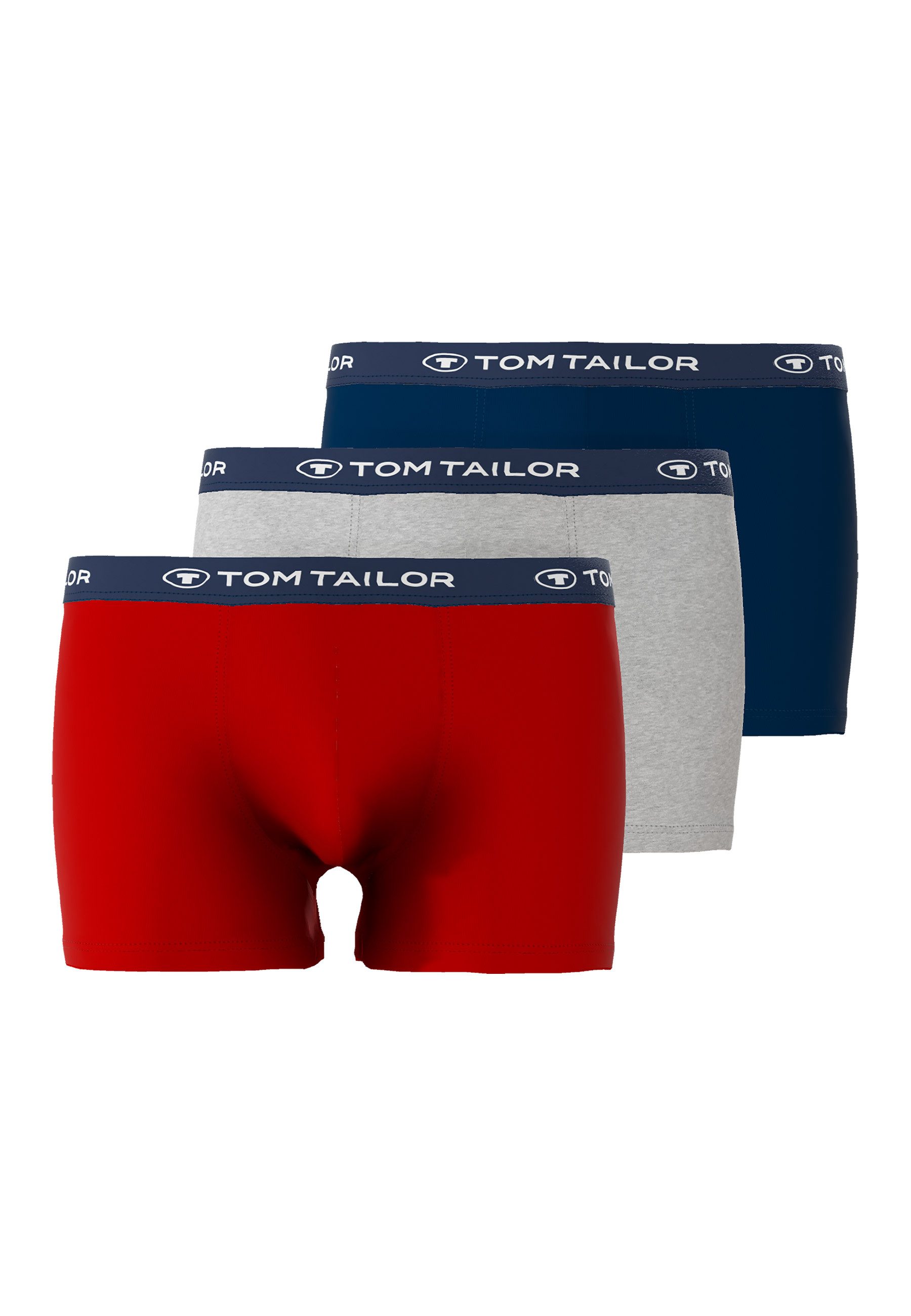 TOM TAILOR Boxershorts "Buffer" 3er Pack, mit angenehmen Logobund günstig online kaufen