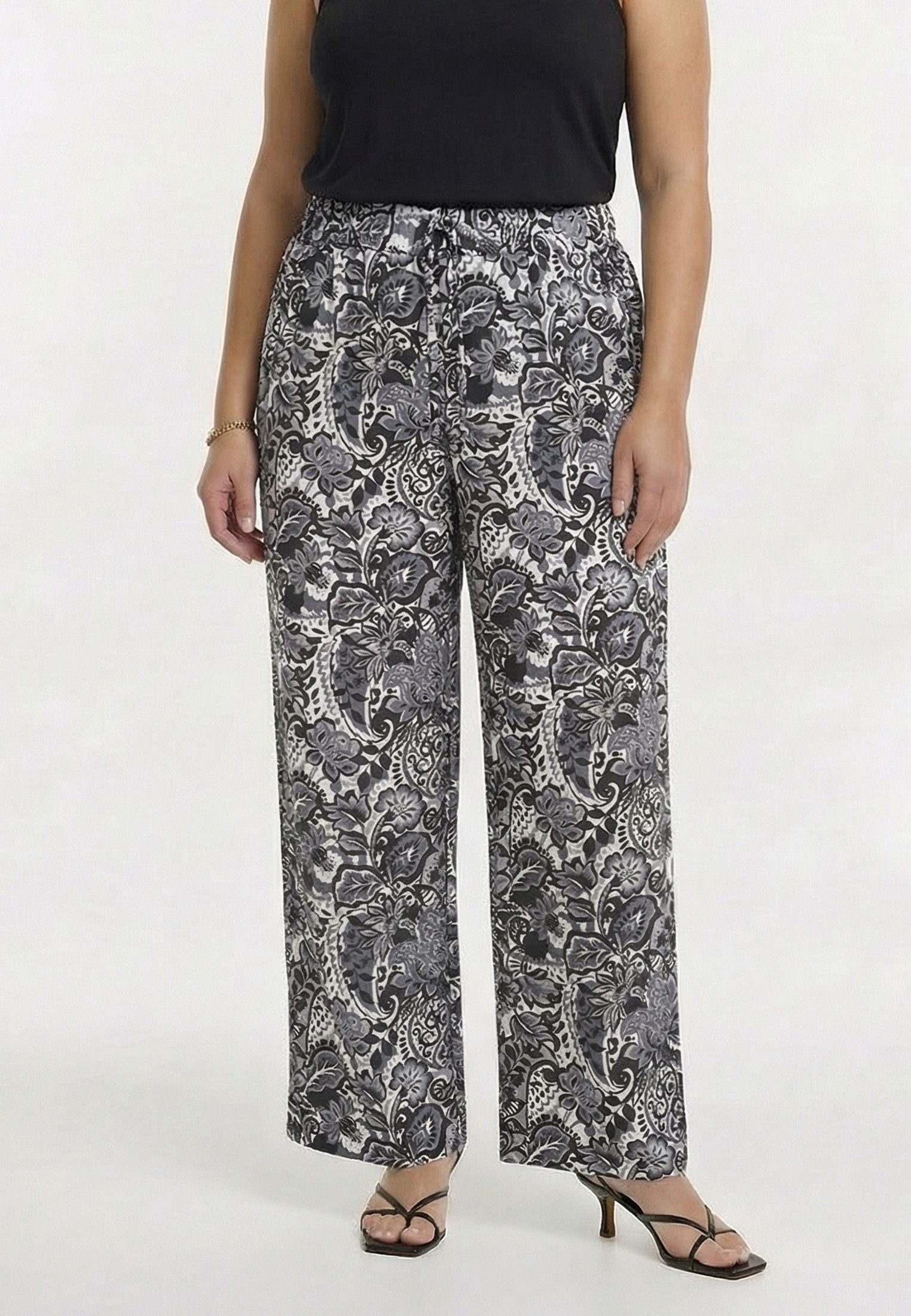 YOEK Bootcuthose Damen Hose mit Druck