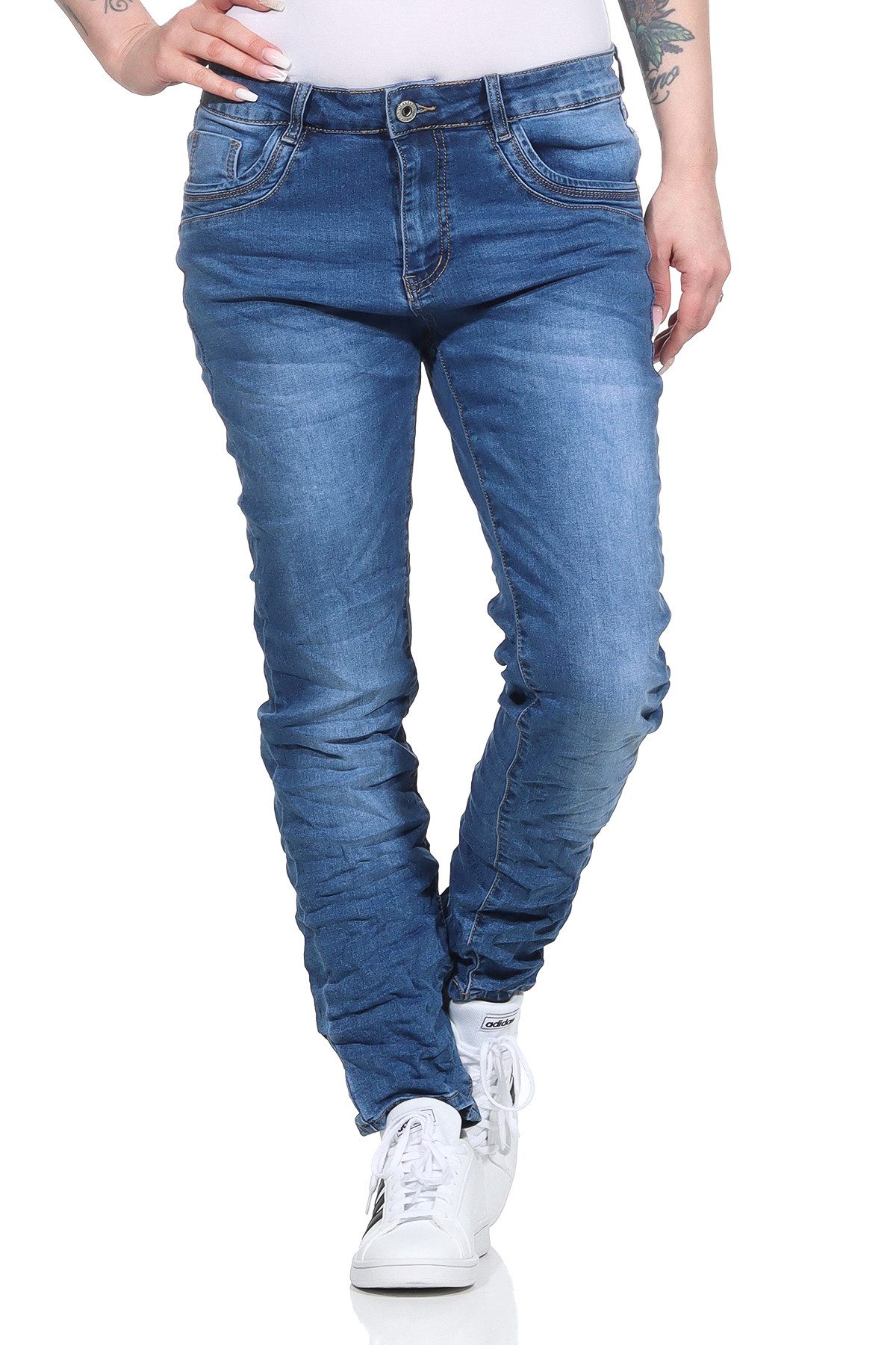 Stretch-Jeans Karostar Jeans Damen 3 Blau 01 40