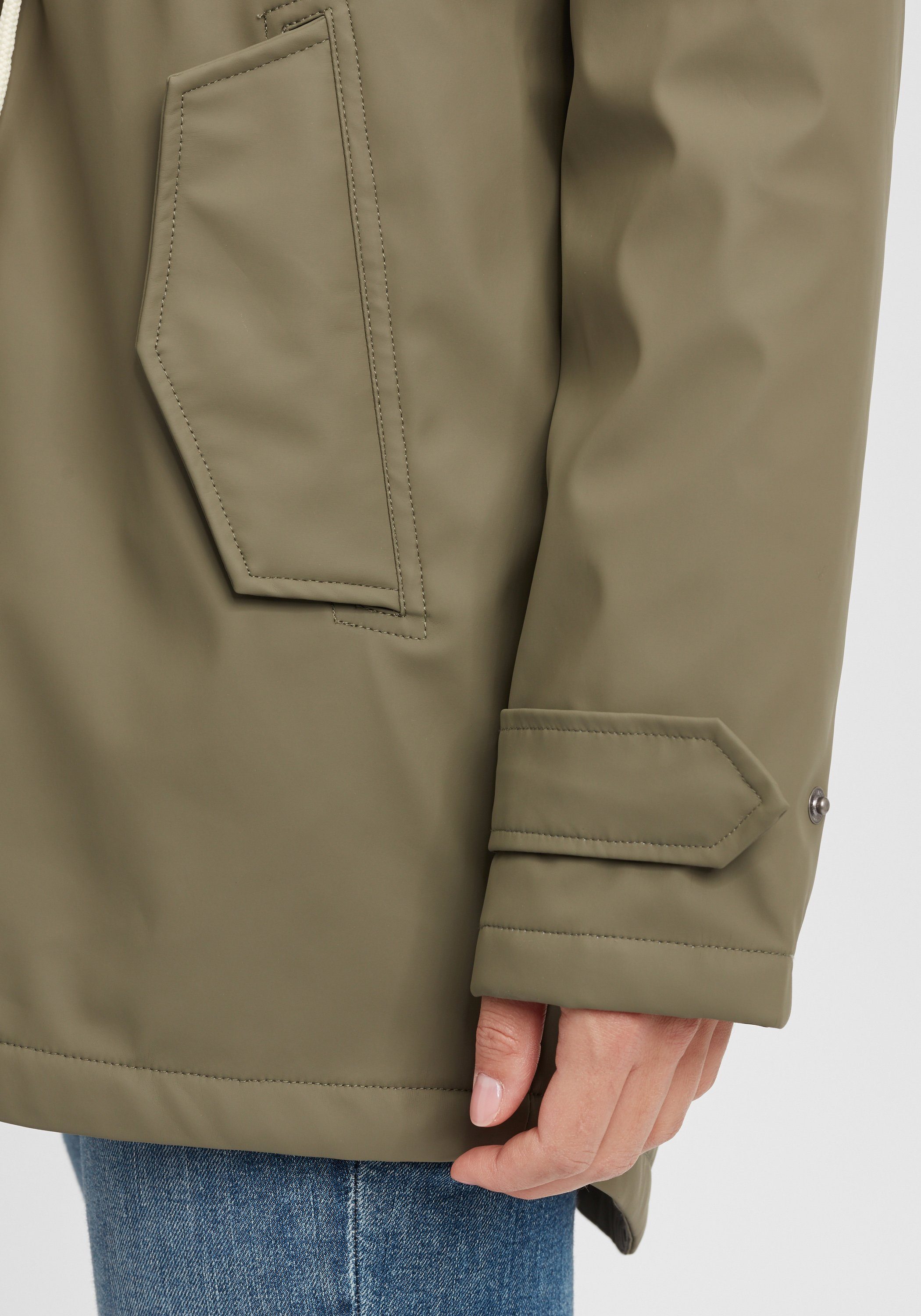 wetterfestem Regenjacke aus Dusty Olive Material OXJolina (180515) Übergangsjacke OXMO