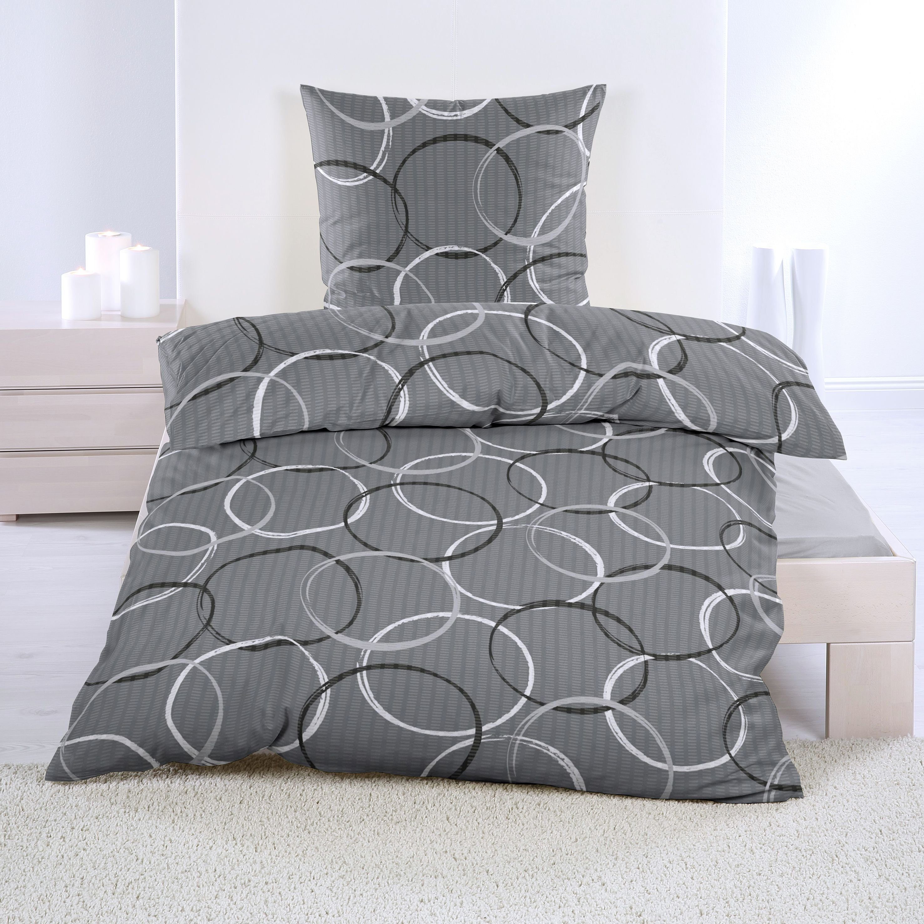 Casa Colori Bettwäsche Casa Colori, Seersucker, günstig online kaufen