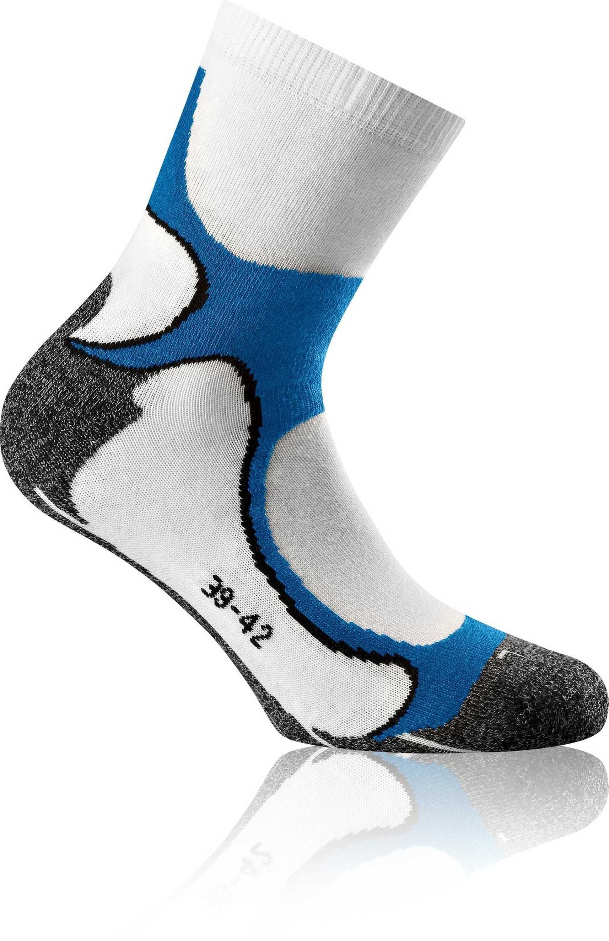 Unisex Socks Quarter - Socken, Pack Running Sportsocken 4er Weiß/Blau Rohner