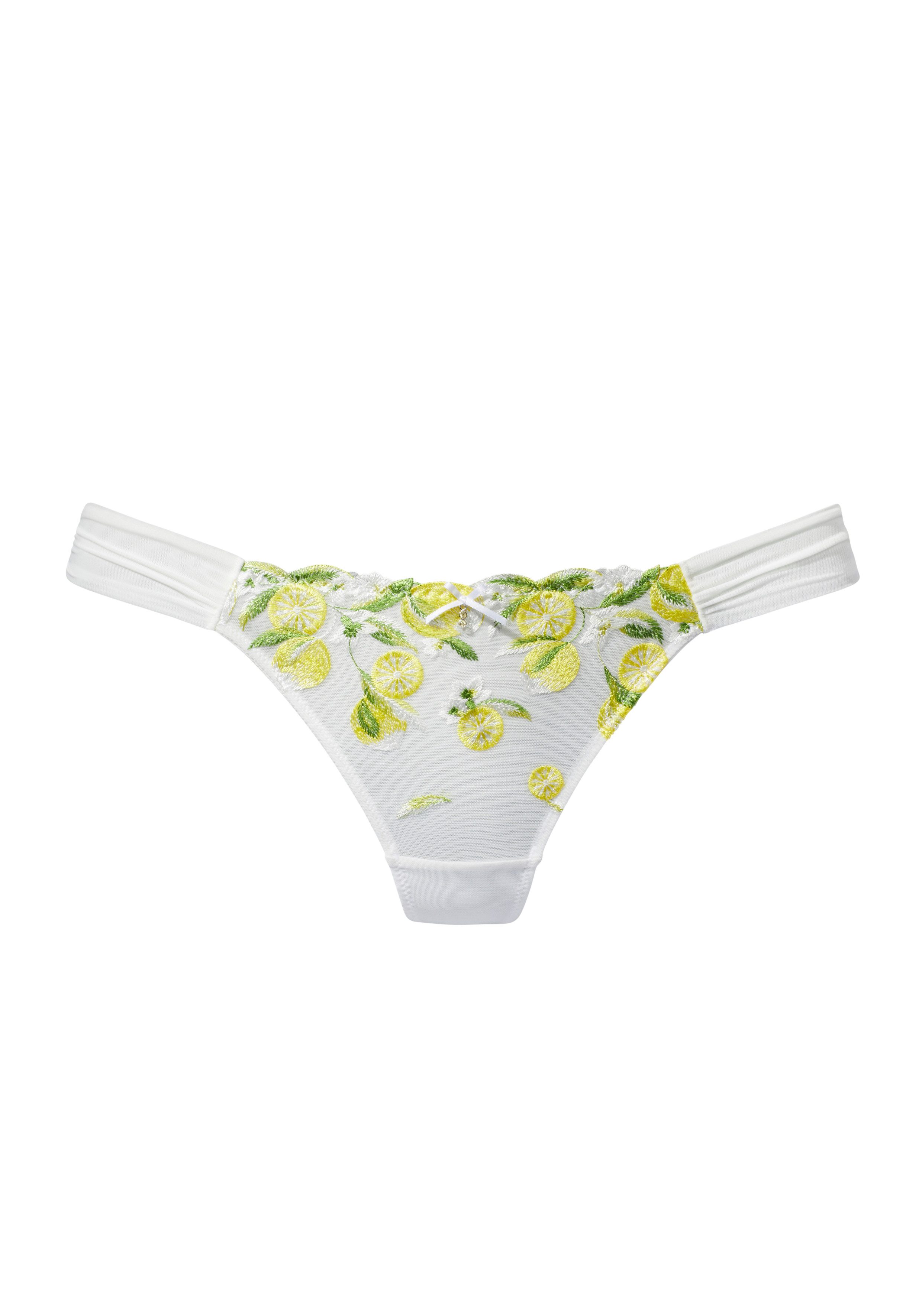 Vivance by Lascana String mit Zitronen-Stickerei – Bild 2 von 5