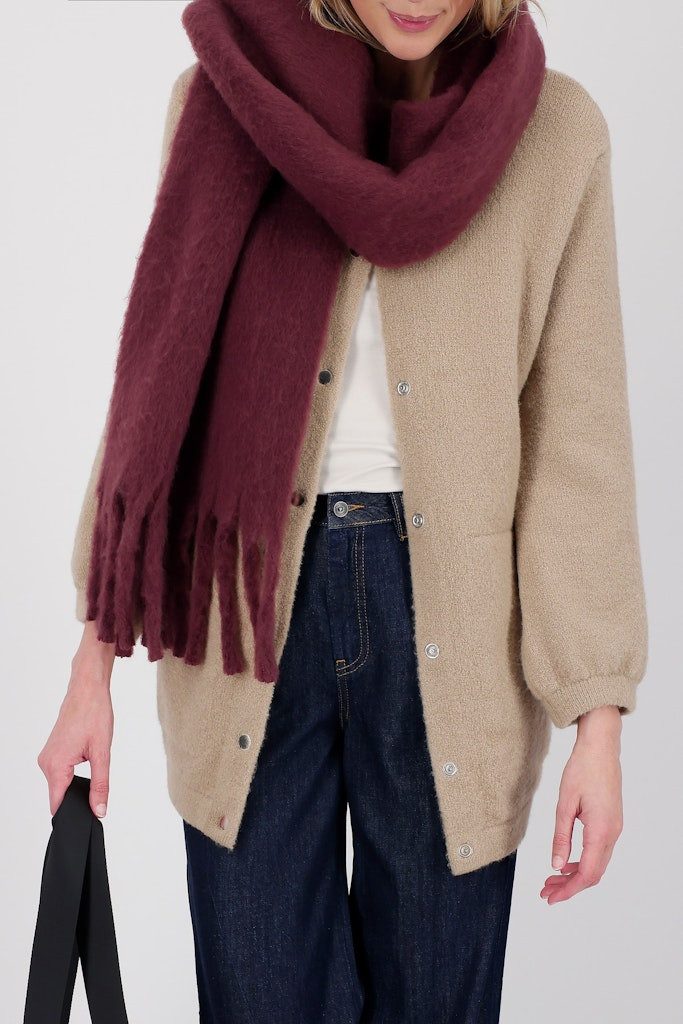 Monari Modeschal 809157, Fransige Kanten für modernen Chic