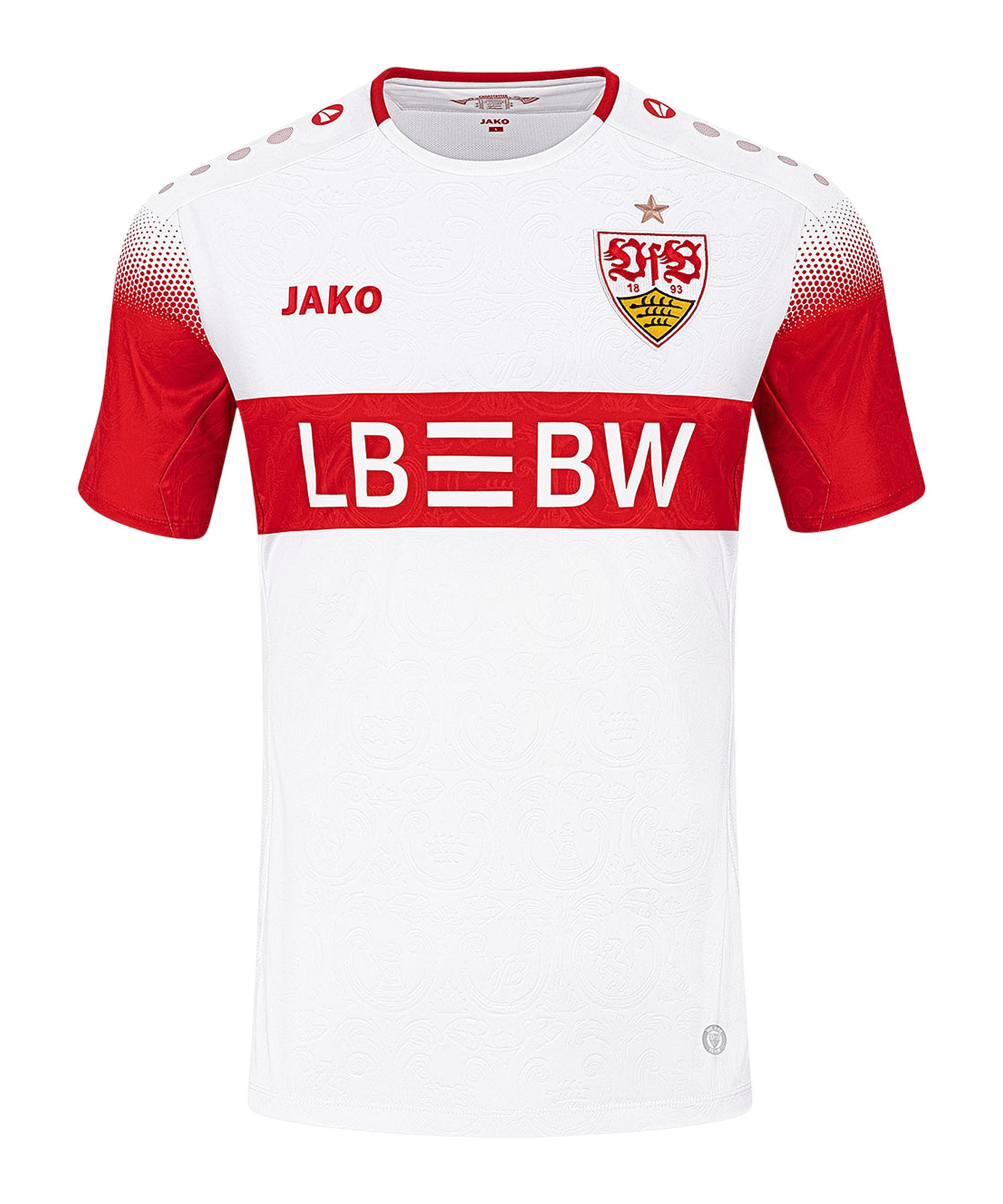 Jako Fußballtrikot JAKO VfB Stuttgart Trikot Home 2026/2027 Weiß 1. Bundesliga
