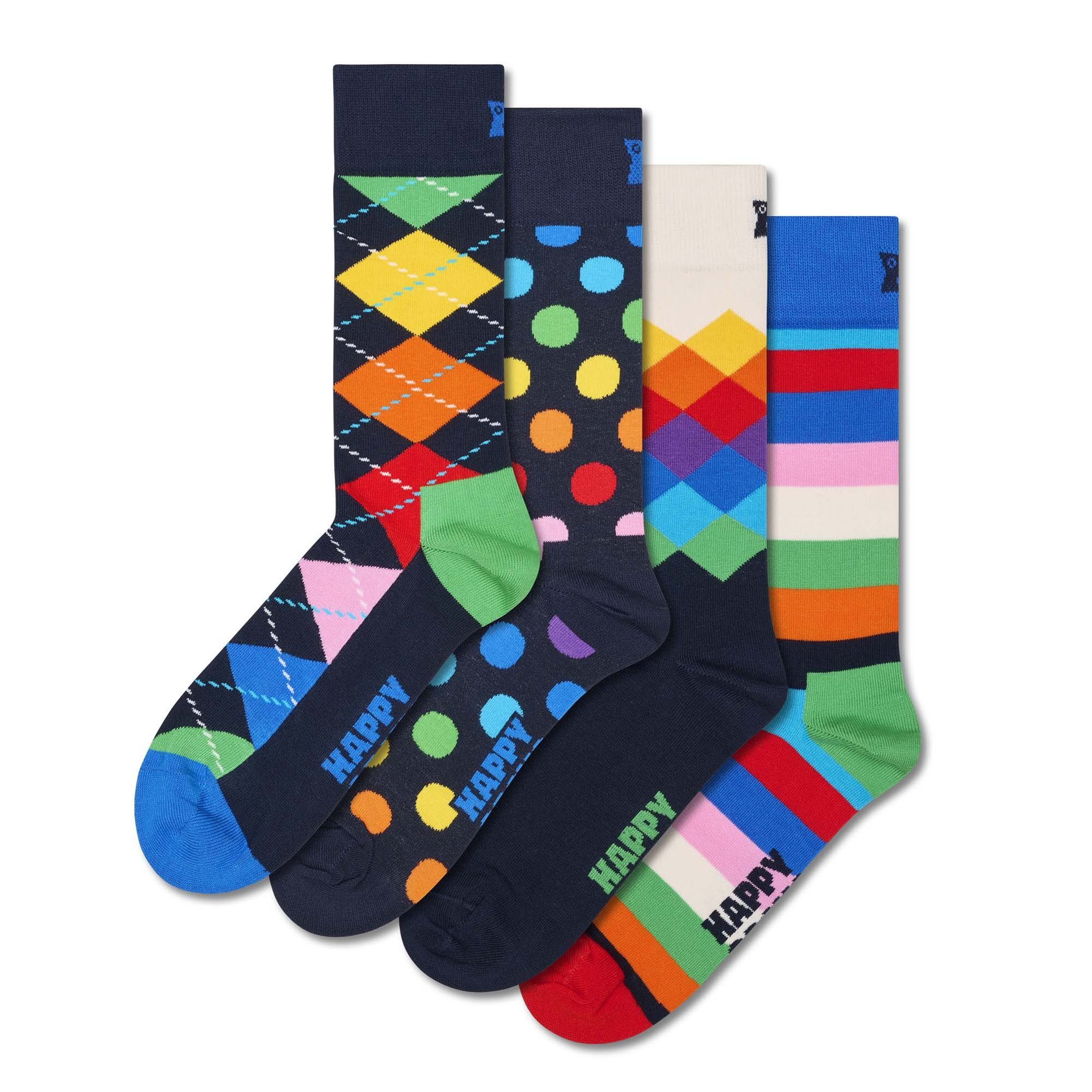 Happy Socks Kurzsocken Unisex Socken 4er Pack Baumwolle (Packung, 4er Pack) günstig online kaufen