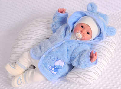 La Bortini Fleecejacke Babyjacke Baby Jacke 50 56 62 68 74 Übergangsjacke für Neugeborene