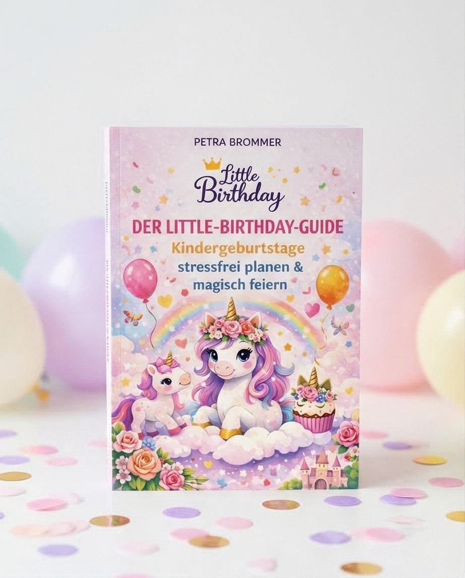 little Birthday Papierdekoration Guide: Kindergeburtstage stressfrei planen & magisch feiern, Einhorn