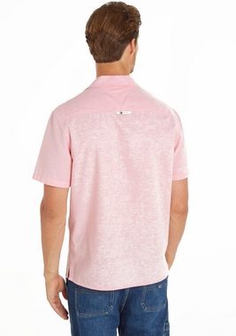 Tommy Jeans Plus Kurzarmhemd TJM LINEN BLEND CAMP SHIRT EXT Große Größen