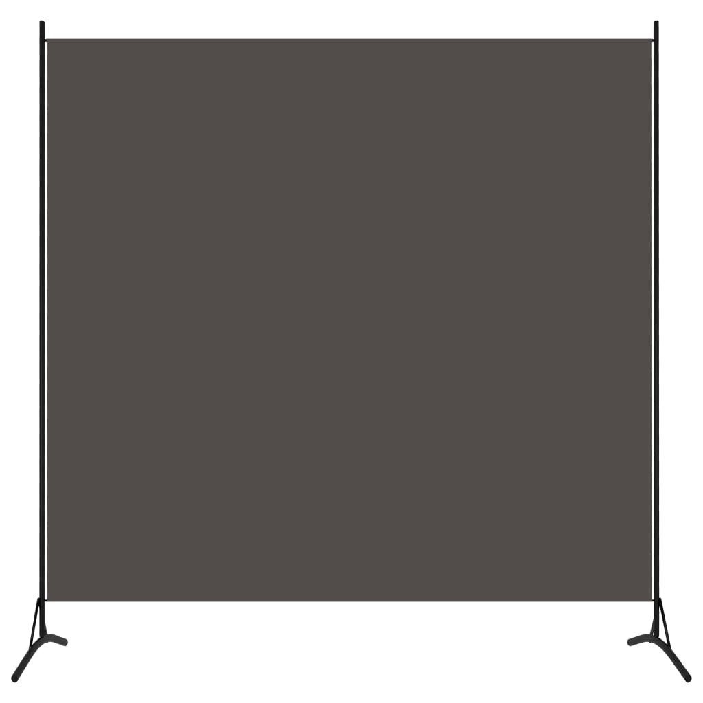 vidaXL Paravent 175 x 180 cm Paravent 1-tlg Raumteiler Anthrazit 175x180 cm