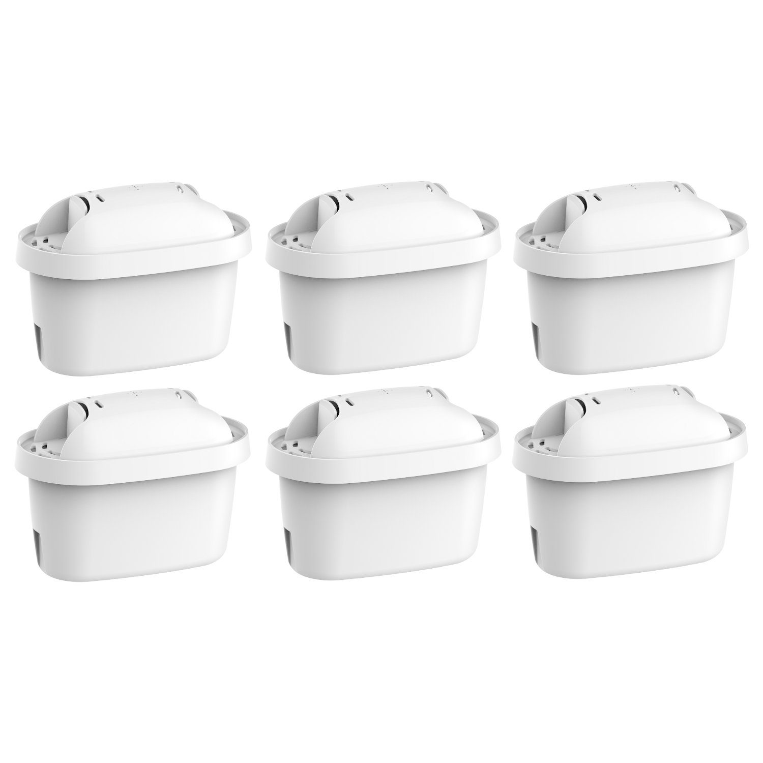 Comedes Wasserfilter 6er Set einsetzbar statt Brita Maxtra, passend für Brita Marella, Aluna, Mavea, Style, Flow, Elemaris