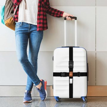 CALIYO Koffergurt Koffergurt Kofferband, Koffergurte Kreuz Kofferanhänger Reisezubehör, Koffers auf Reisen Kofferband Gepäckband zum Sicheren Verschließen