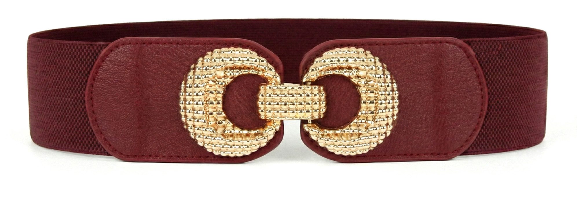 Ella Jonte Stretchgürtel Eleganter Taillengürtel mit goldfarbener Statement-Schnalle