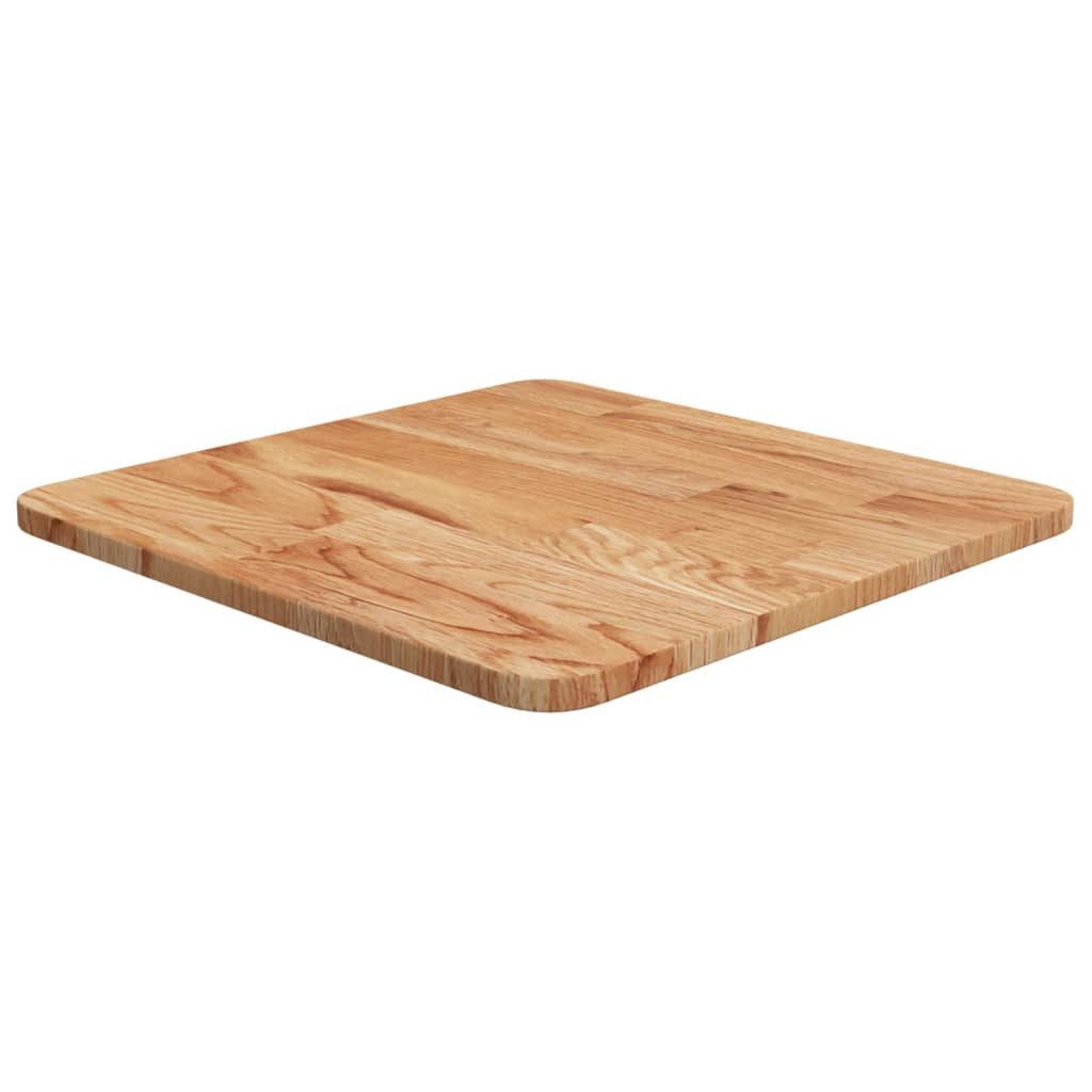 furnicato Tischplatte Quadratische aus massivem Eichenholz 40 x 40 x 1,5 cm (1 St), Lackierte Holzplatte als Tischaufsatz für Beistelltische und Regale