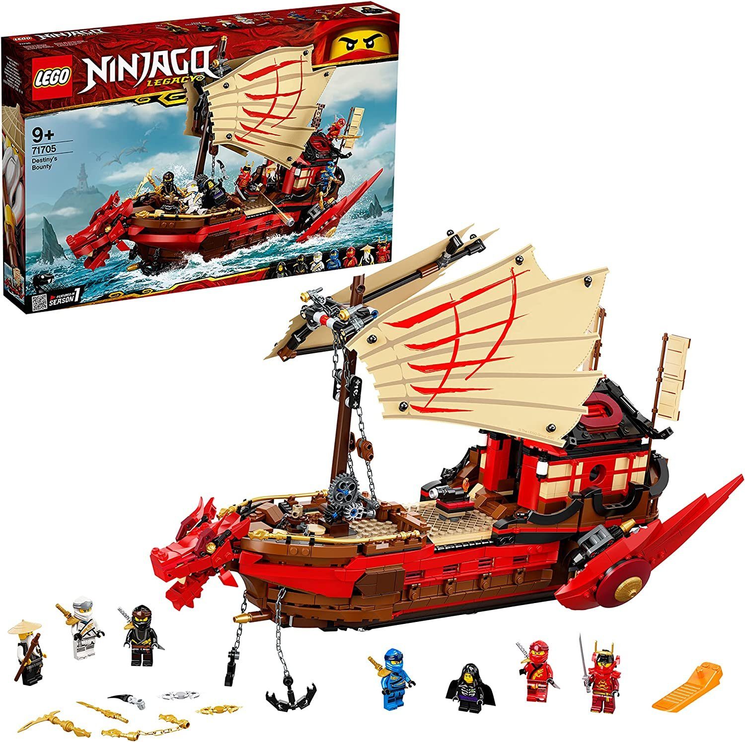 LEGO® NINJAGO™ 71705 Nin­ja-Flug­s­eg­ler Spielbausteine, (1781 St)