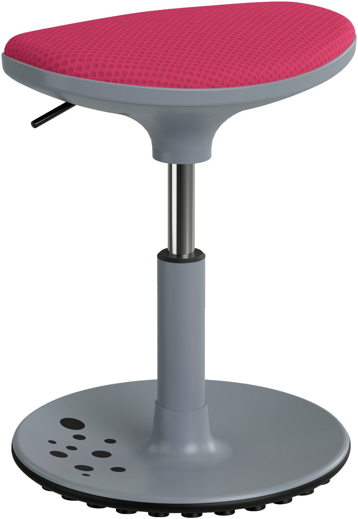 PAIDI Sitzhocker SPEEDY in verschiedenen Farben, ergonomisch & höhenverstellbar (Sitzhöhe 38 - 48 cm), Polyesterbezug, 360°-Schwingeffekt für aktives Sitzen, Kinderhocker
