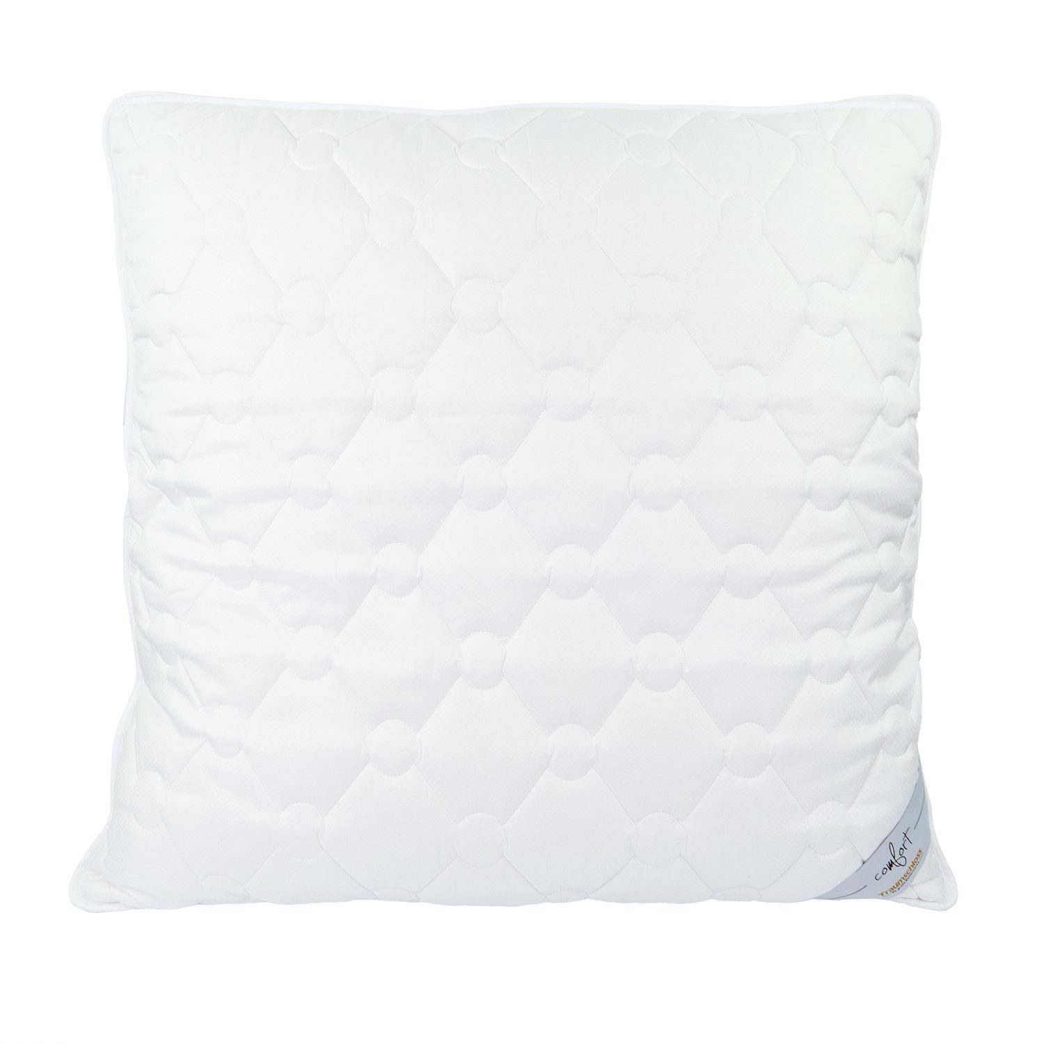 Traumschloss Microfaserkissen Comfort, Füllung: 100% 3D Soft-Polyesterfaser, Bezug: Soft-Feinbatist aus 100% Microfaser, Rückenschläfer, Seitenschläfer, Bauchschläfer, außergewöhnlich seidiger Bezugstoff