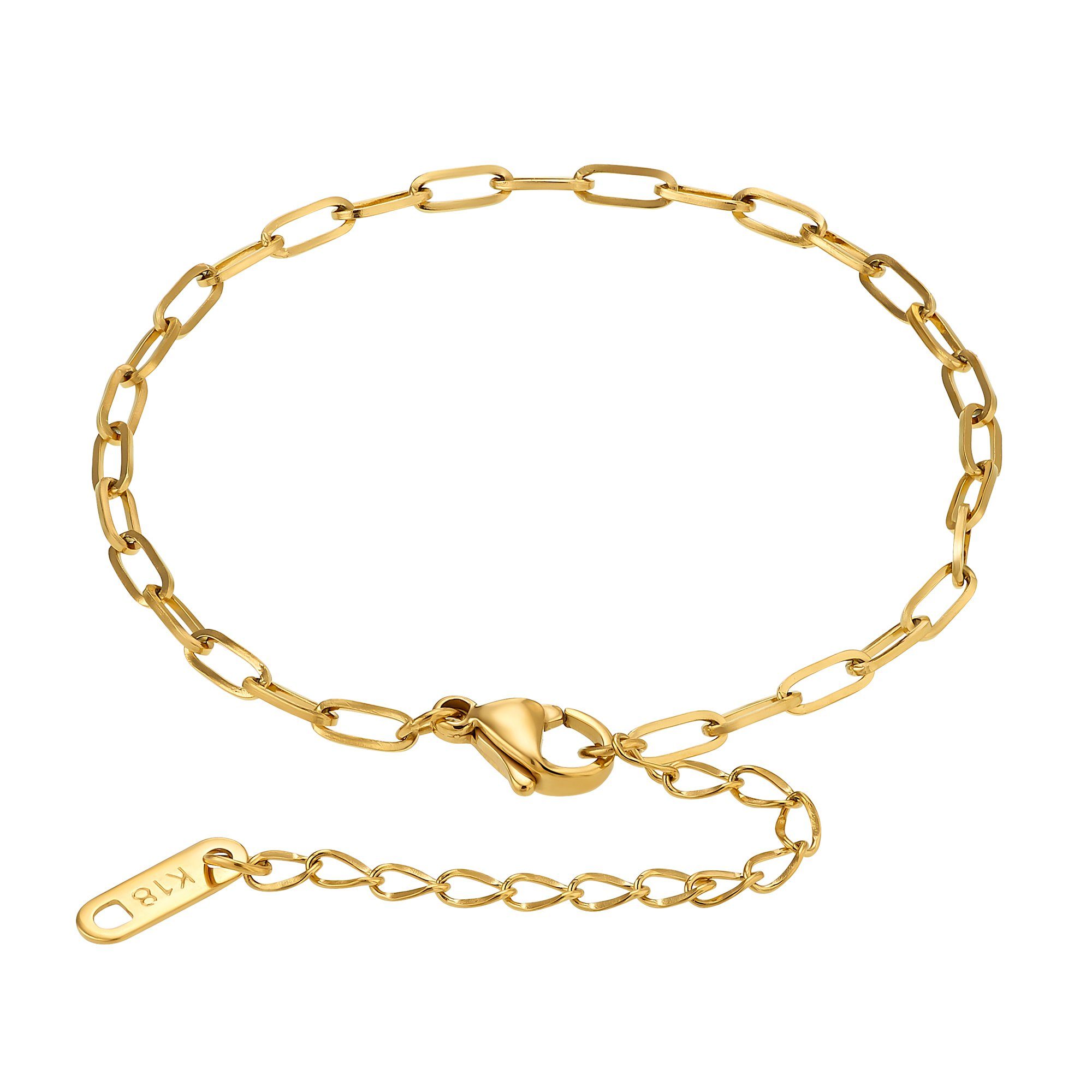 Geschenkverpackung), Lana Armkette farben (Armband, schwarz inkl. Heideman Frauen goldfarben für Armband