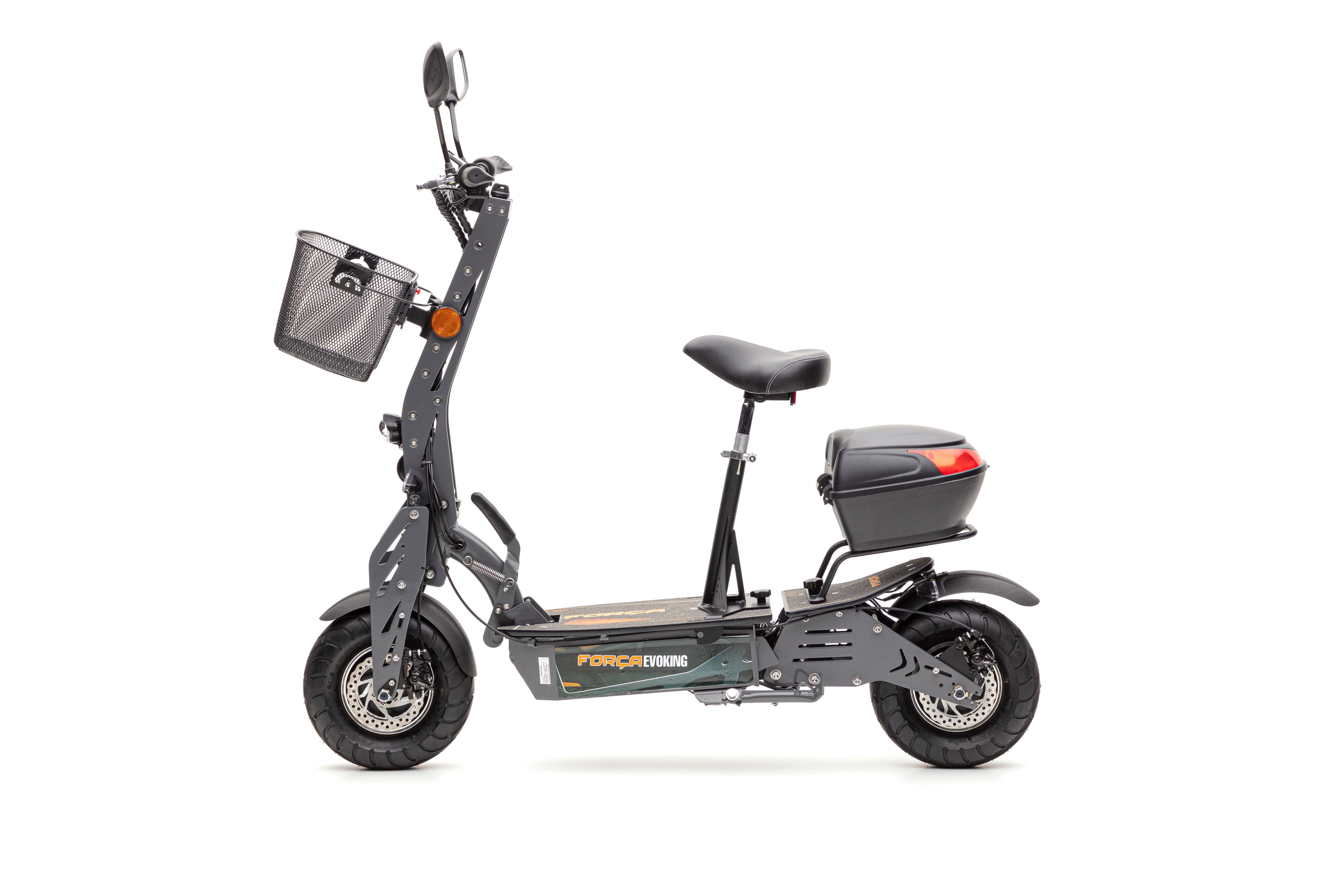 Forca E-Scooter Evoking IV EEC 45 km/h 2000W LI20AH BlackBull Dual-Antrieb, 45,00 km/h, (Set, Evoking IV 2000W 45 km/h 20ah Lithium), Straßenzulassung vorhanden