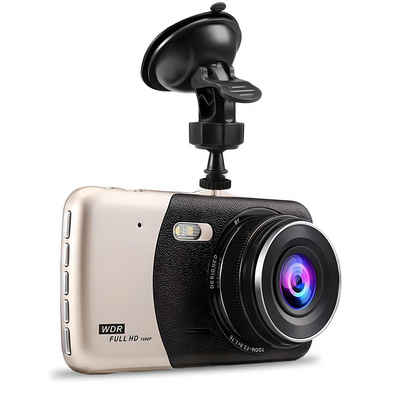 Retoo Autokamera Dashcam FULL HD 1080P KFZ Kamera Unfall Recorder SD DVR Dashcam (Full HD 1920 x 1080, HD Auto DVR mit Display,Halterung für Windschutzscheibe,Rückfahrkamera, 170°-Weitwinkelobjektiv, Eingebautes Mikrofon, IR-Diode, G-Sensor)