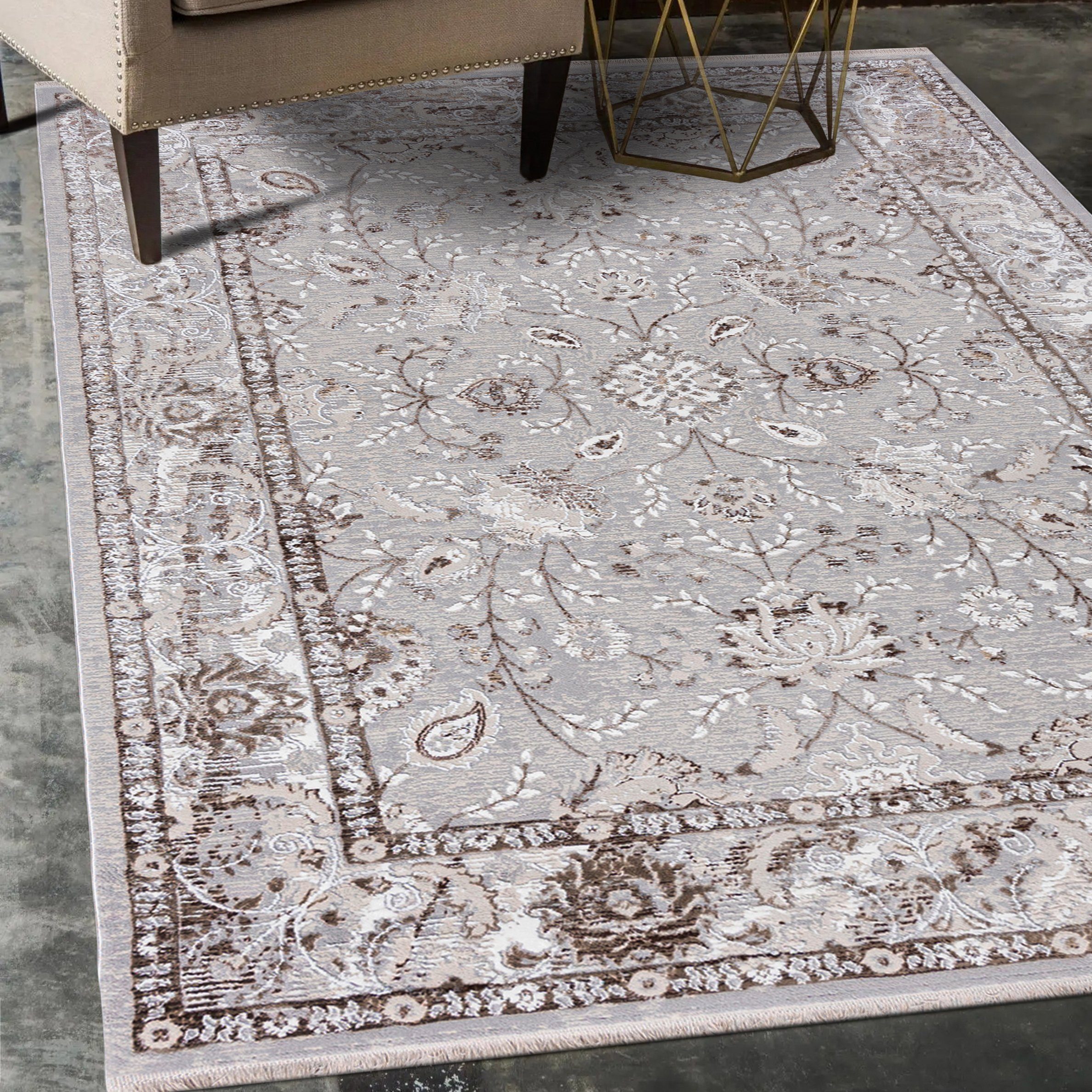 Orientteppich Orientalisch Teppich mit Fransen, Mazovia, 80 x 150 cm, Kurzflor, Fransen, Orientteppich, Vintage | Alle Teppiche