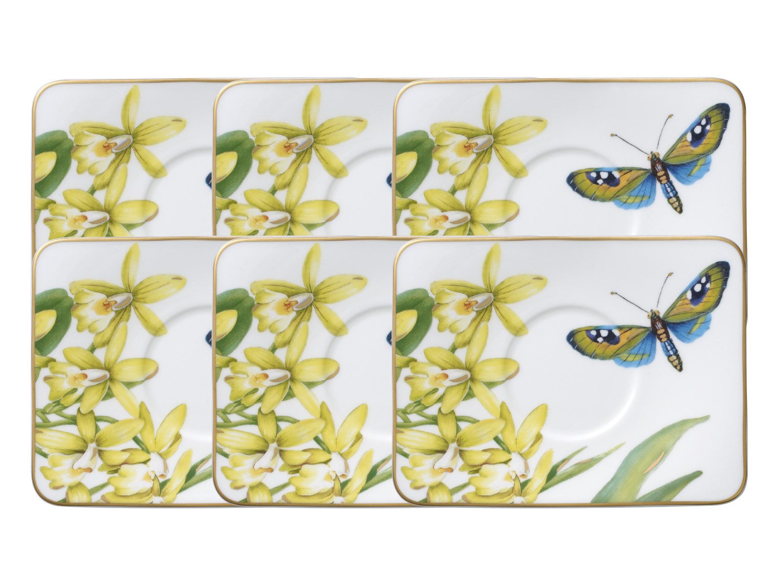 Villeroy & Boch Untertasse Amazonia Mokka-/Espressountertasse 11 cm Set6