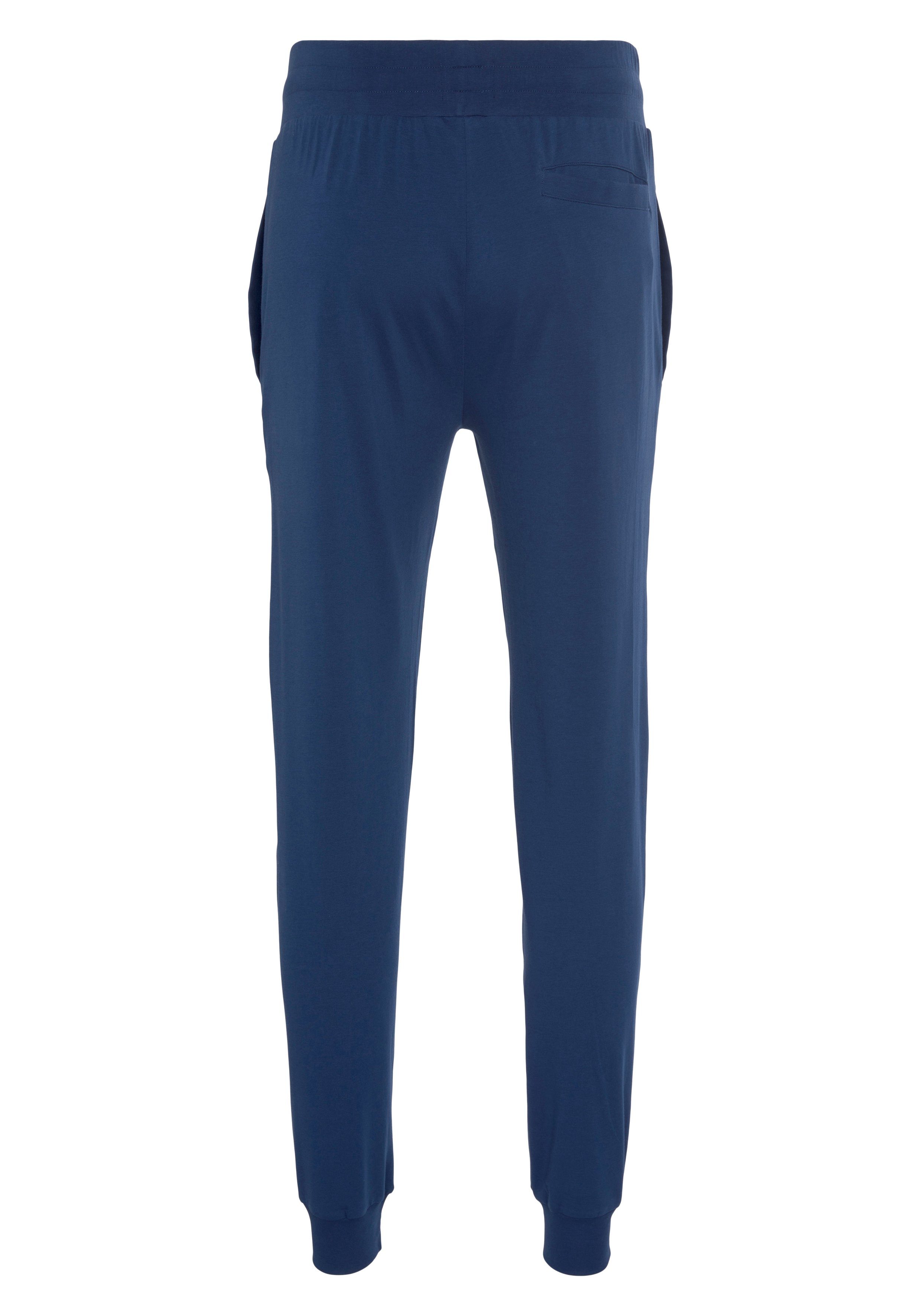 HUGO Sweathose Labelled Pants Markenlabel mit navy 417