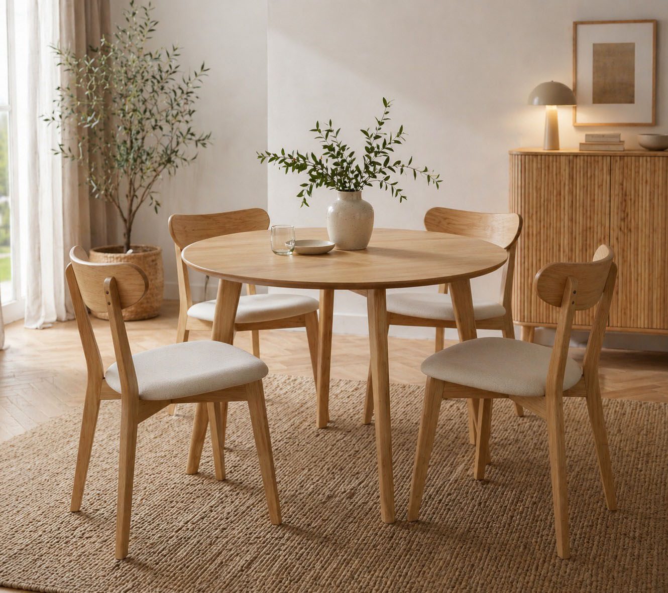 ACTONA GROUP Esstisch Roxby rund Ø105 – kompakt, robust & pflegeleicht, zeitloses Design (1-St., Küchentisch, OTTOs Choice)
