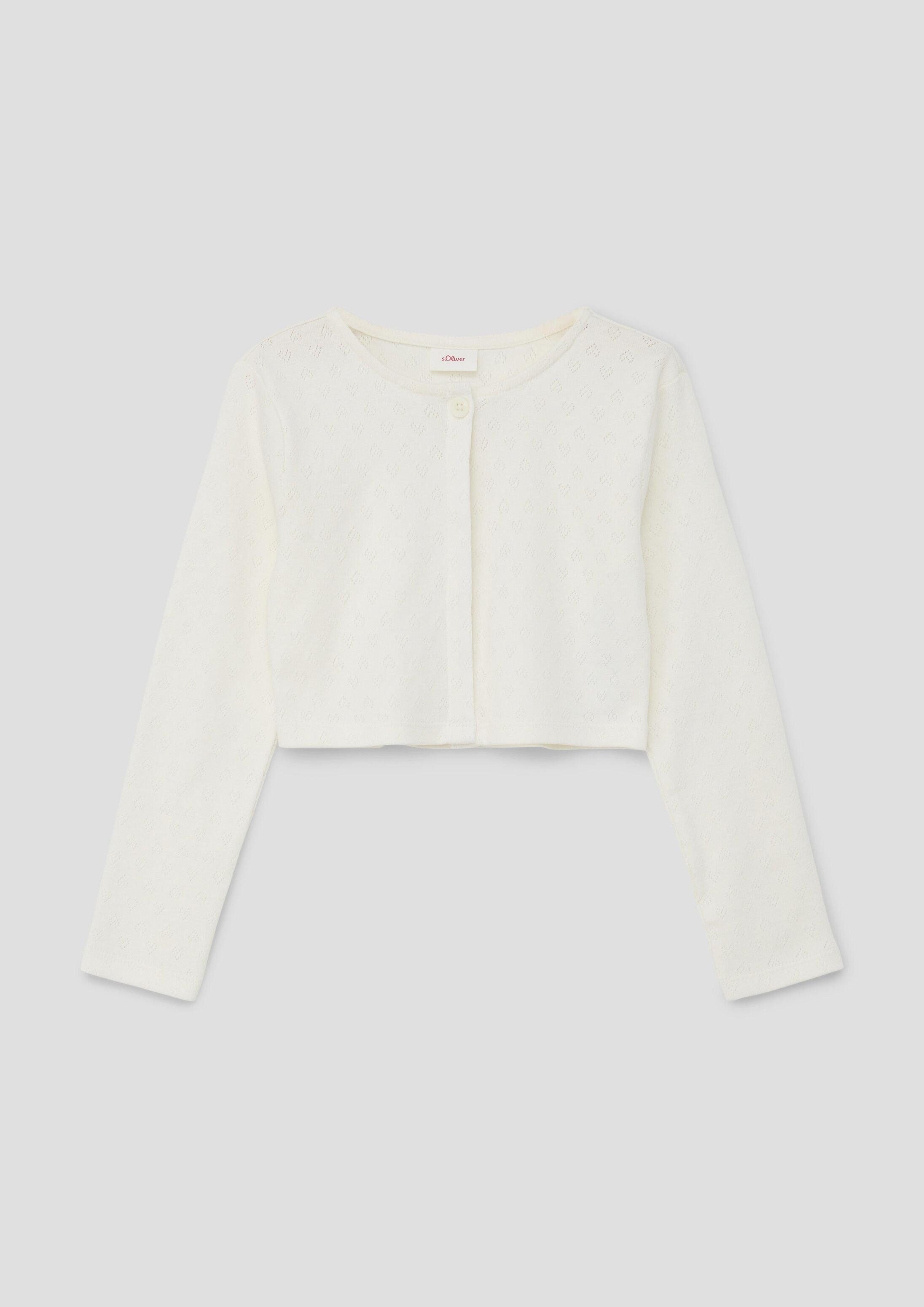 s.Oliver Cardigan Indoor-Jacke Bolero aus Ajour