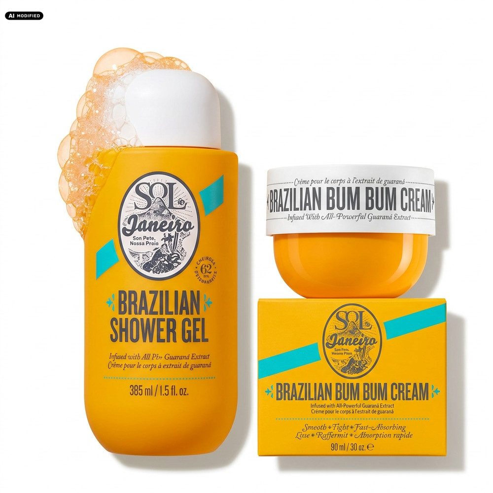 Sol de Janeiro Duschgel Sol de Janeiro Brazilian Shower Gel und Bum Bum Cream Pflege Duo, Duschpflege und Körpercreme im abgestimmten Duft