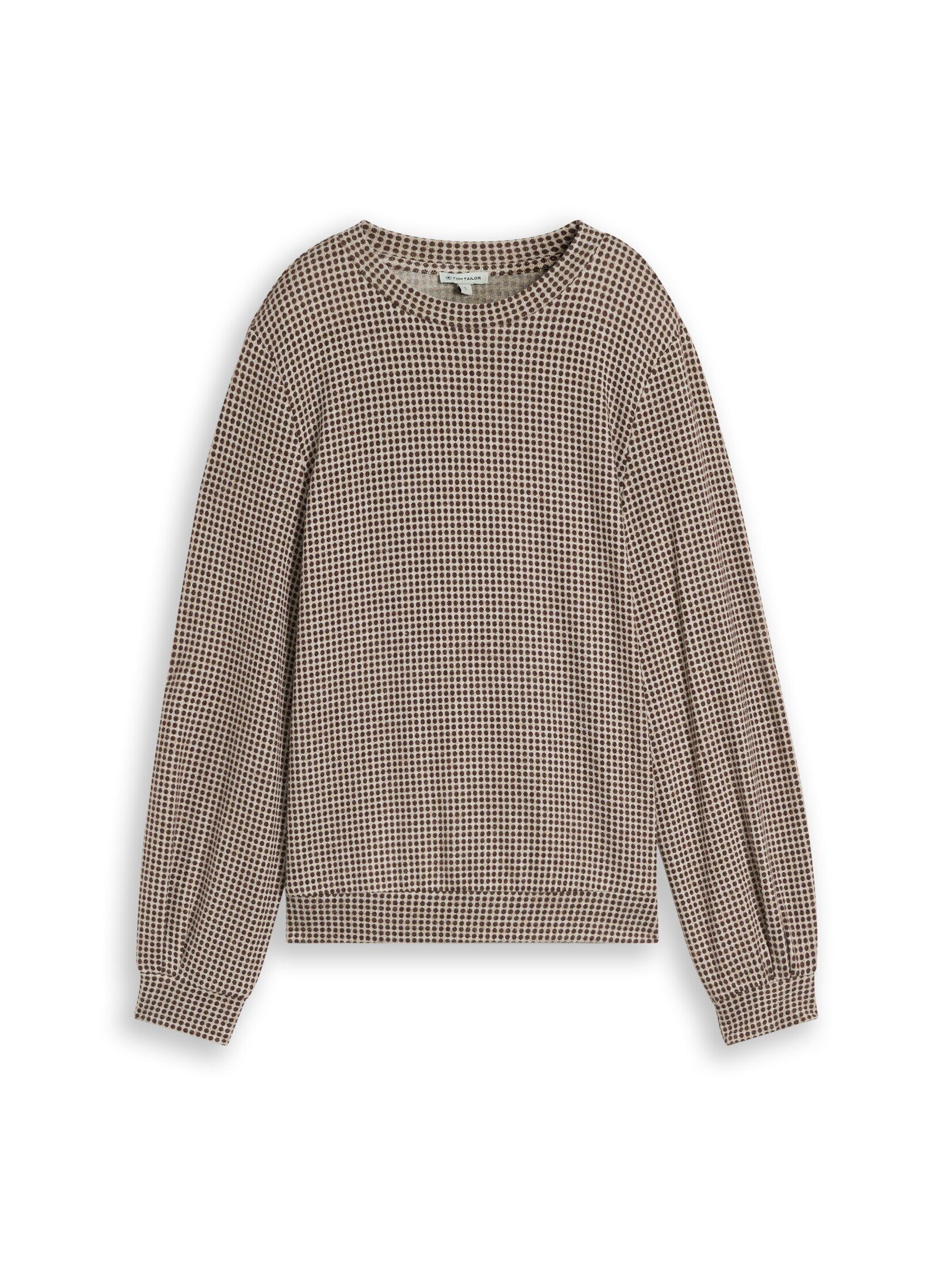 TOM TAILOR Langarmshirt T-Shirt (im Einserpack) Cosy Langarmshirt mit Muster – Bild 2 von 5