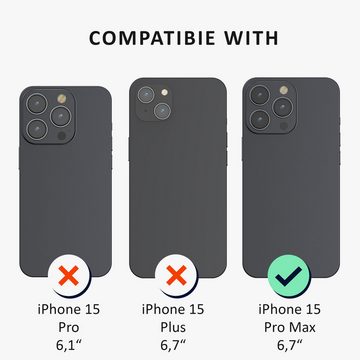 kalibri Handyhülle Hülle für Apple iPhone 15 Pro Max harte Handyhülle, Case kompatibel mit MagSafe - Cover mit Ständer