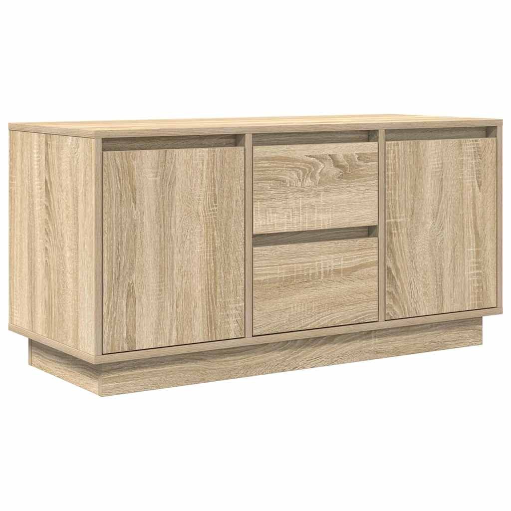 vidaXL TV-Schrank TV-Schrank mit LED-Leuchten Sonoma-Eiche günstig online kaufen
