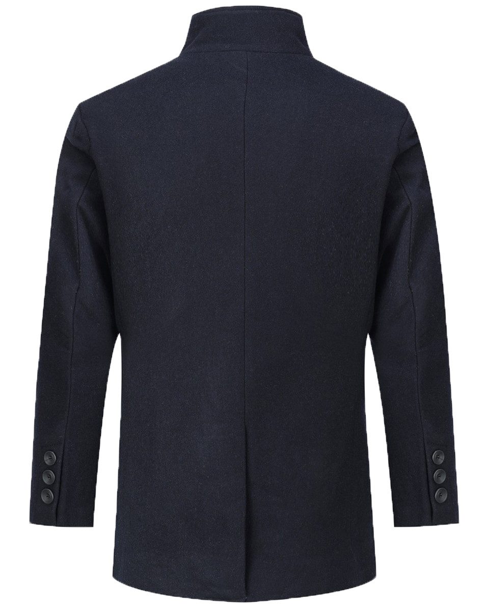 Allthemen Wollmantel mit Reverskragen Wintermantel Herren kurze Winterjacke günstig online kaufen