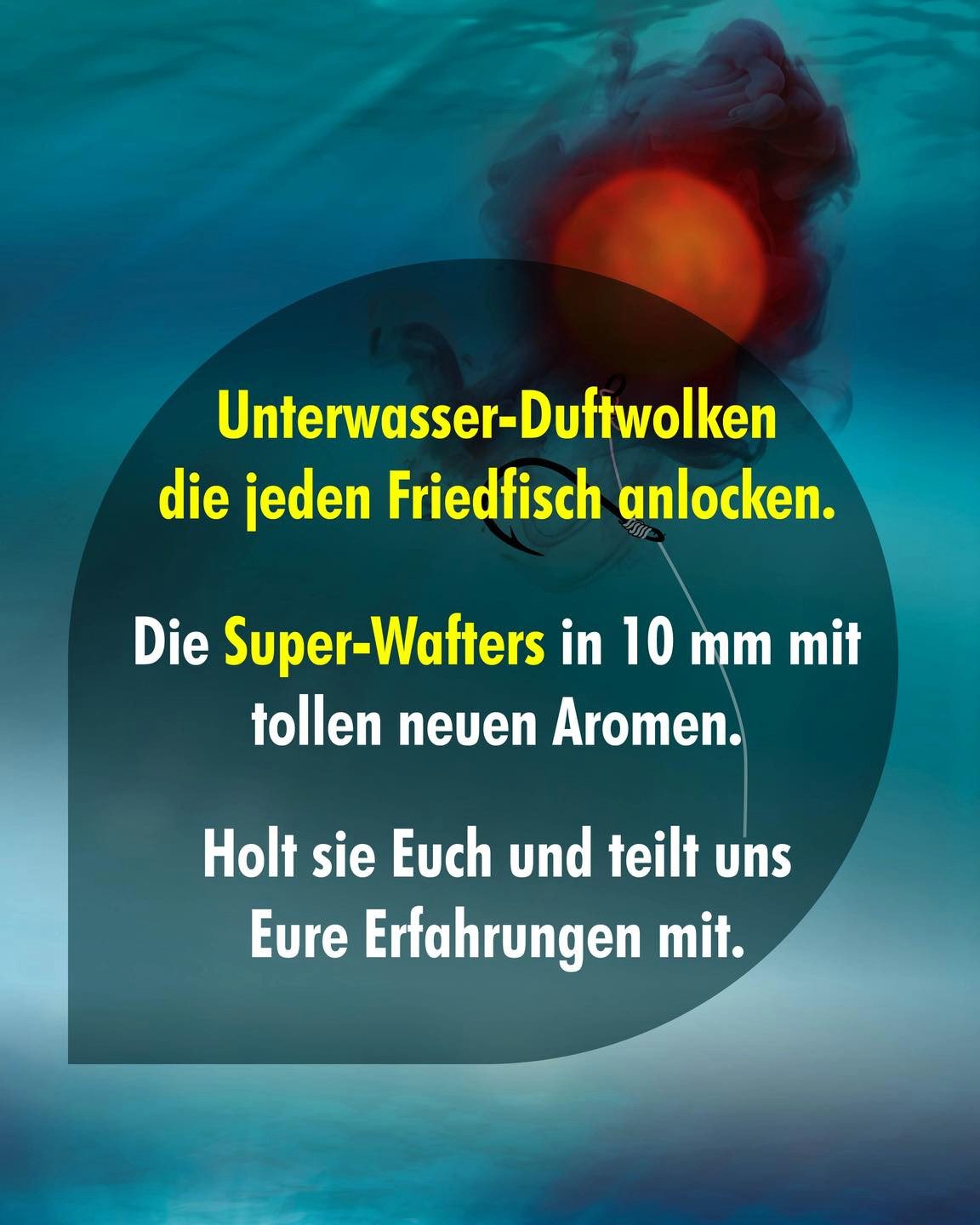 Behr Kunstköder Smoke Wafters in 10mm 20g - ver. Geschmäcker NEUHEIT - Duftwolke PopUp, Geben Stundenlang eine verlockende Duftwolke – Bild 5 von 5