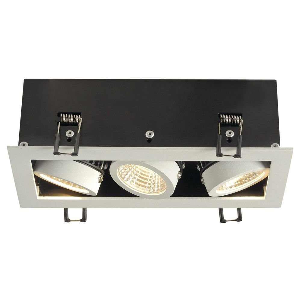 SLV LED Einbauleuchte Dreiflammige Einbauleuchte Kadux in weiß matt, inkl. Premium-LED, keine Angabe, Leuchtmittel enthalten: Ja, fest verbaut, LED, warmweiss, Einbaustrahler, Einbauleuchte