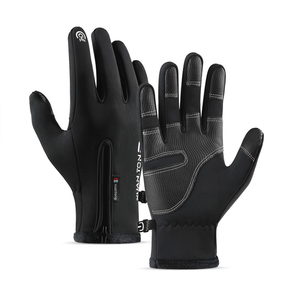 Boxhandschuhe Herren Outdoor Fleecehandschuhe Thermo Touchscreen Winterhandschuhe