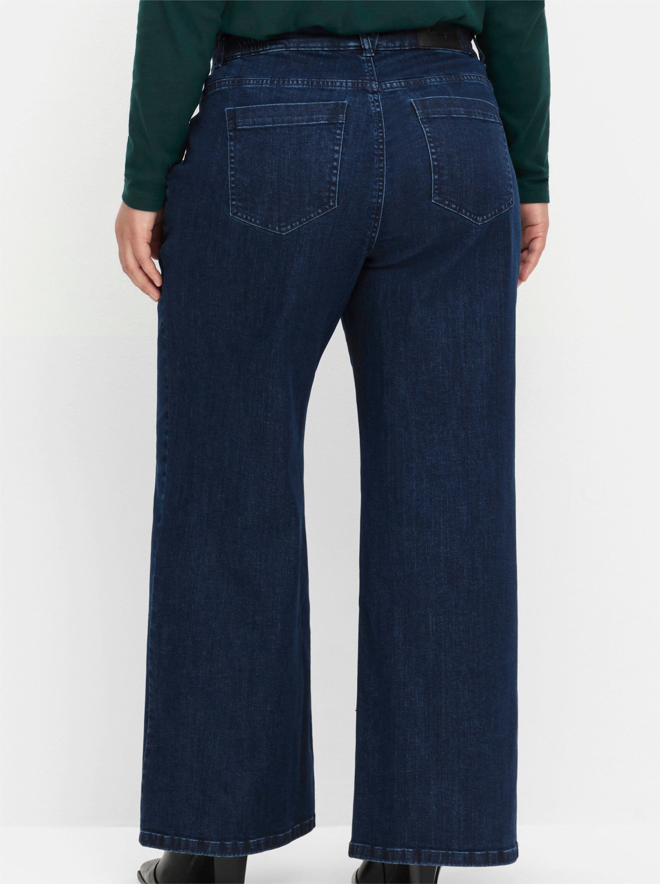 Sheego Bequeme Jeans Stretch-Jeans High-Waist, im Curvy-Schnitt ELLA