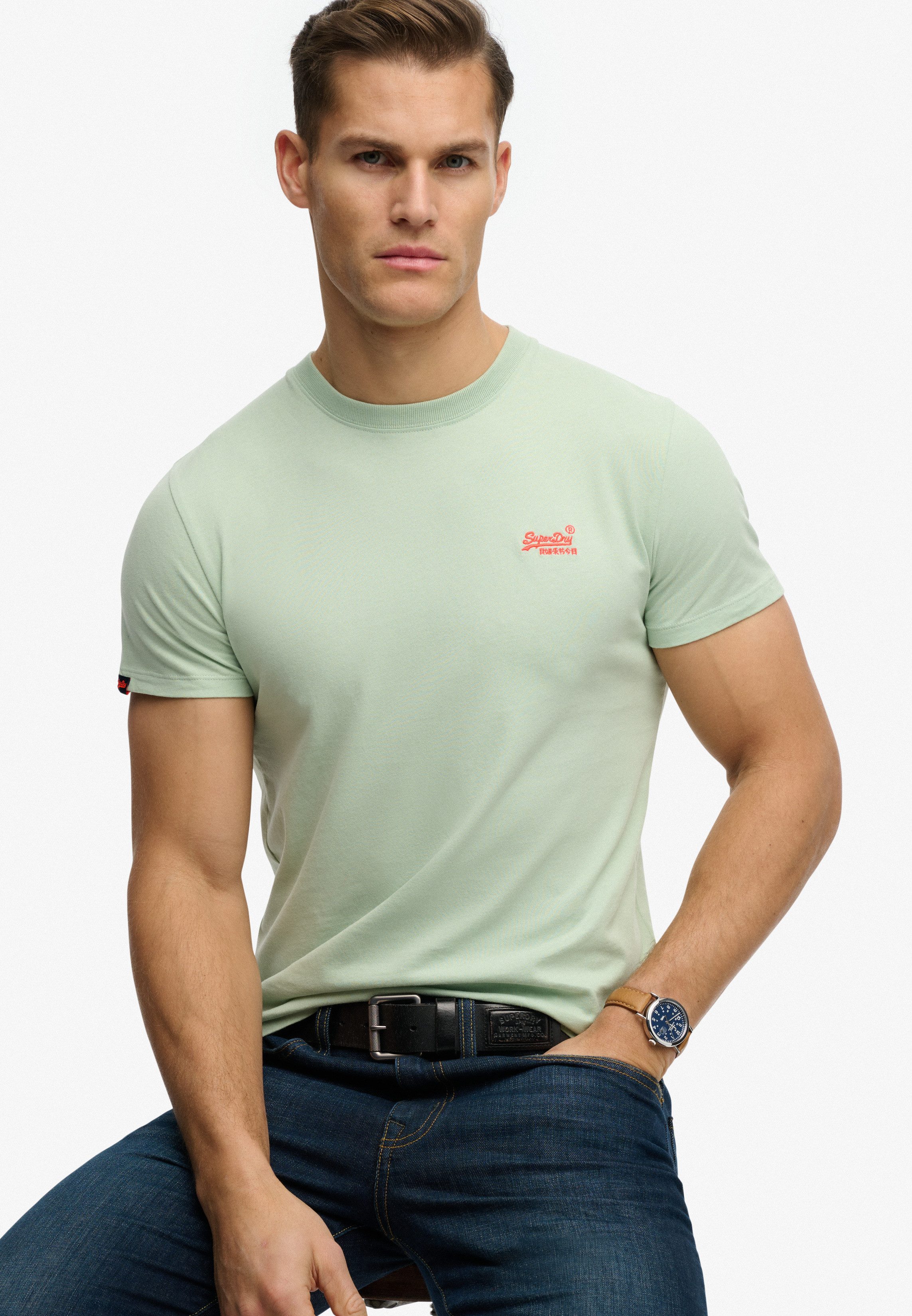 Superdry Rundhalsshirt ESSENTIAL LOGO EMB TEE