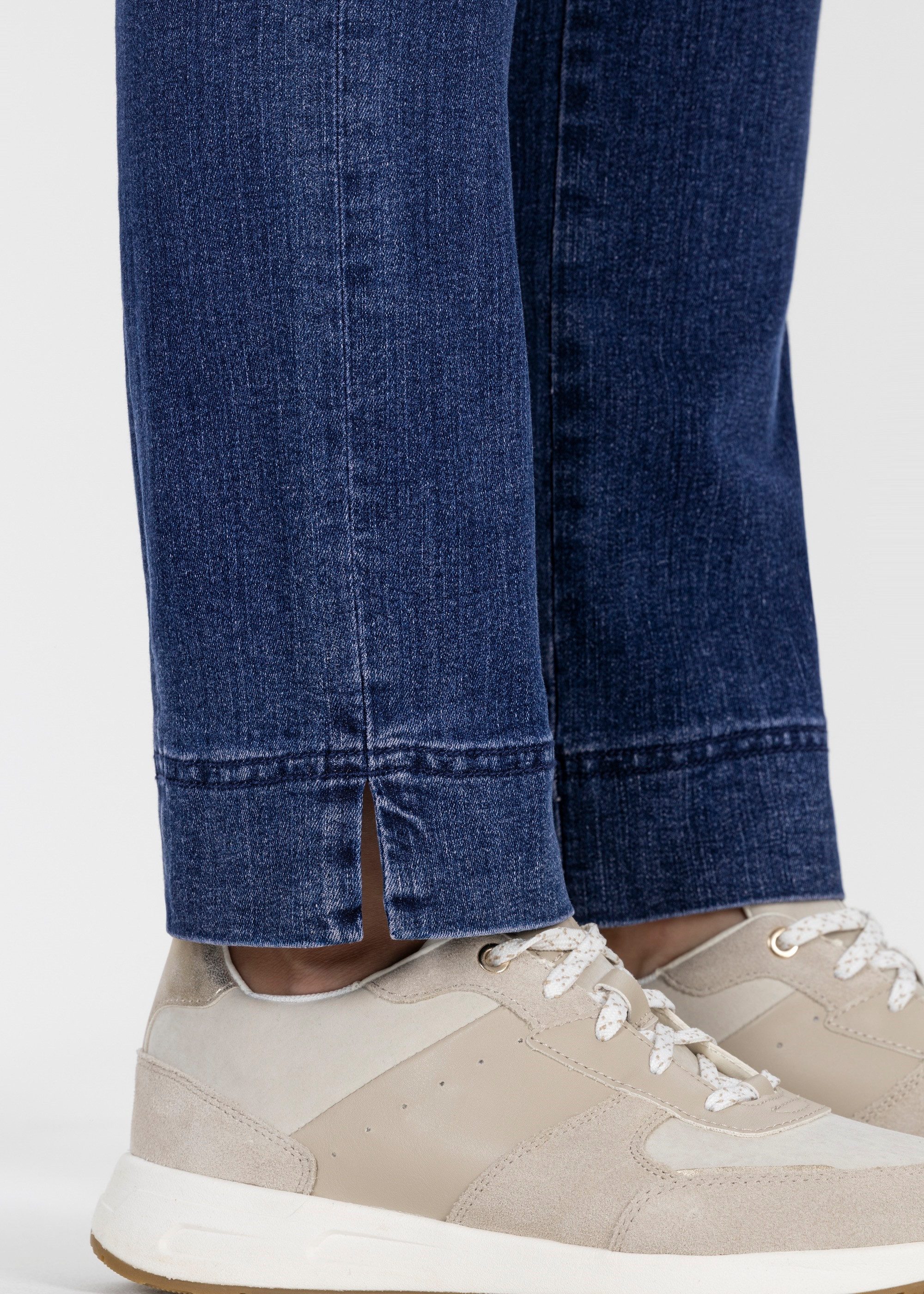 Schlupfjeans Stehmann, Ina-760W Schlupf-Jeans mit seitlichen Schlitzen