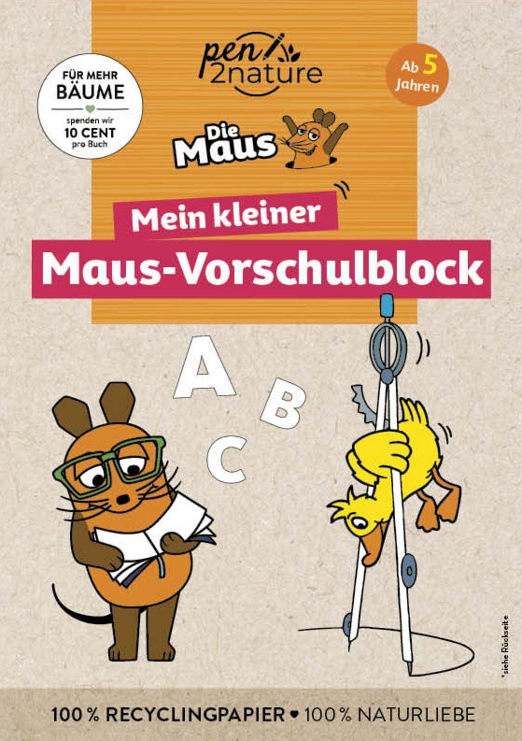 Mein kleiner Maus-Vorschulblock. Vorschulübungen für Kinder ab 5 Jahre / Pen2nature